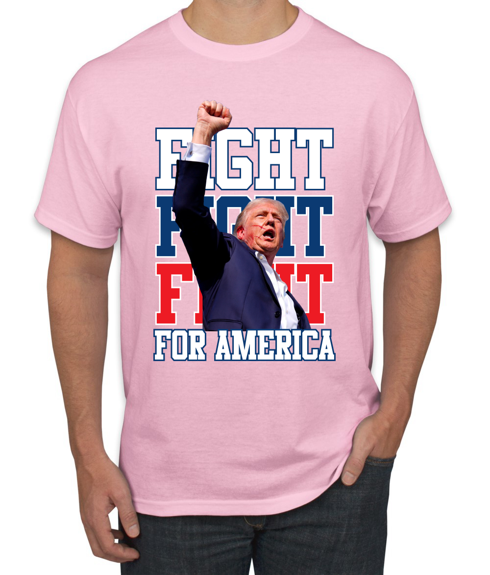 Trump 2024 Fight Fight Fight For America Funny Shot Rally Unisex T-Shirt - Picture 5 of 14