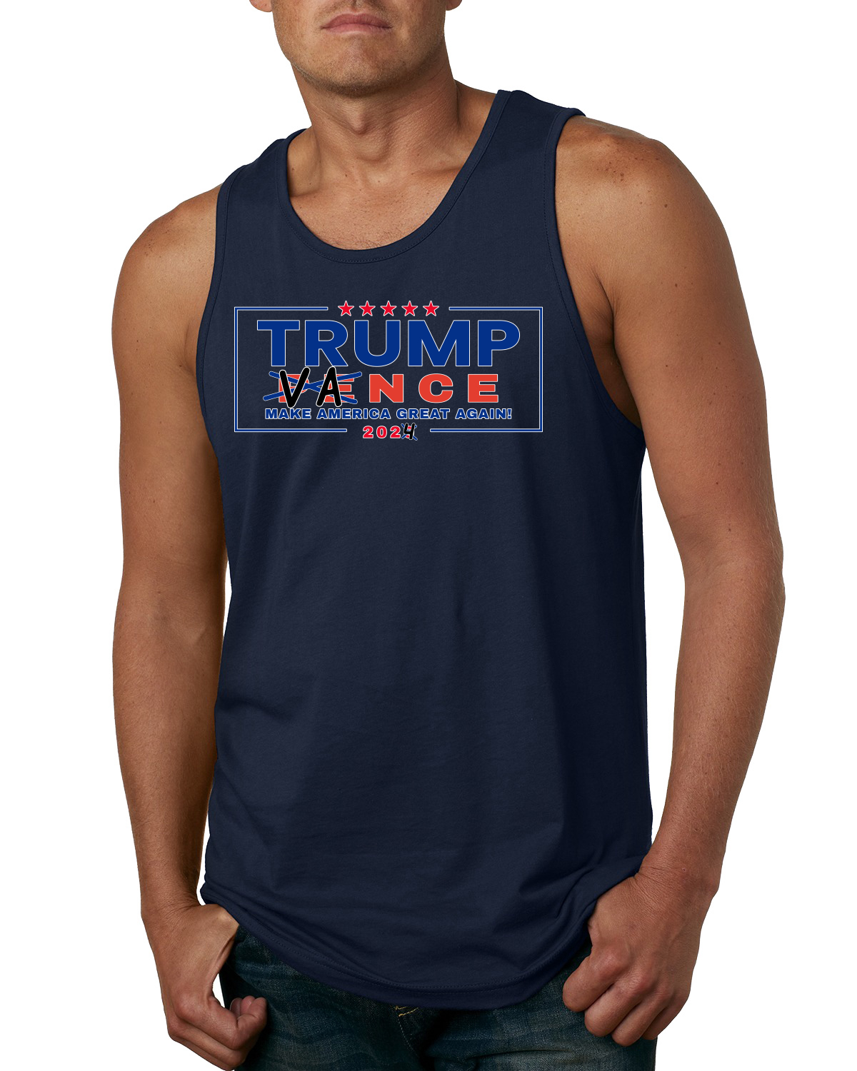 Camiseta sin mangas Trump JD Vance divertida de vicepresidente elecciones de Estados Unidos para hombre - Imagen 5 de 7