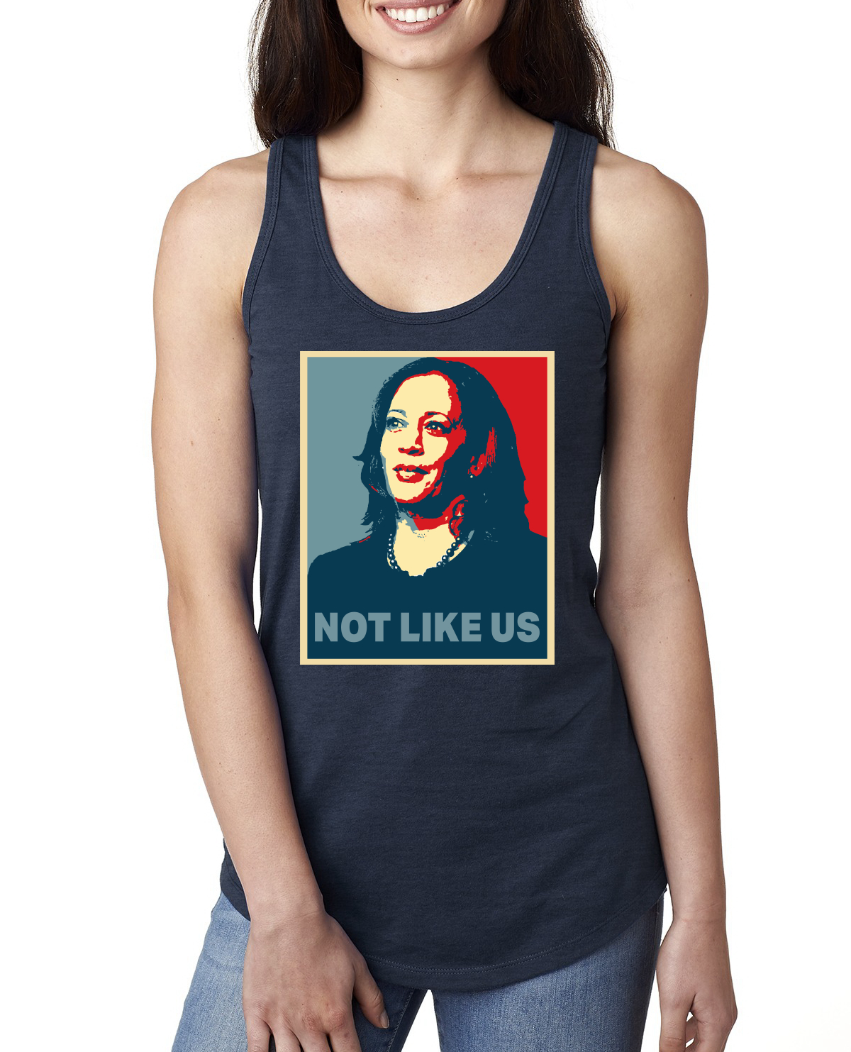 Kamala Harris They Not Like Us Hope Portrait 2024 USA Election Ladies Tank Top