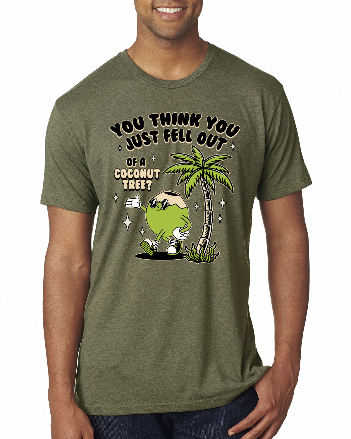 You Think You Just Fell Out of a Coconut Tree Meme Funny Kamala Premium T-Shirt - Picture 8 of 8