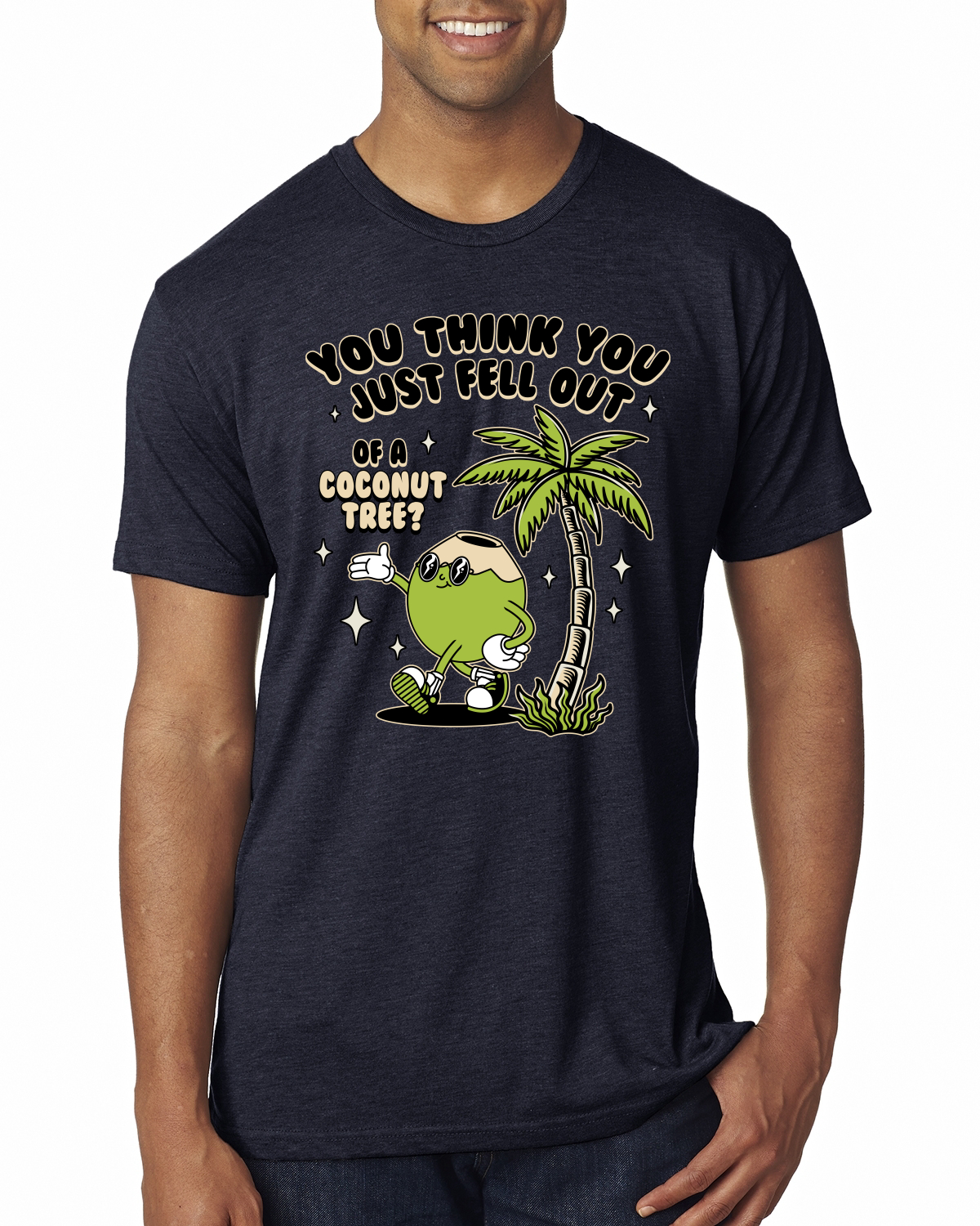 You Think You Just Fell Out of a Coconut Tree Meme Funny Kamala Premium T-Shirt - Picture 5 of 8