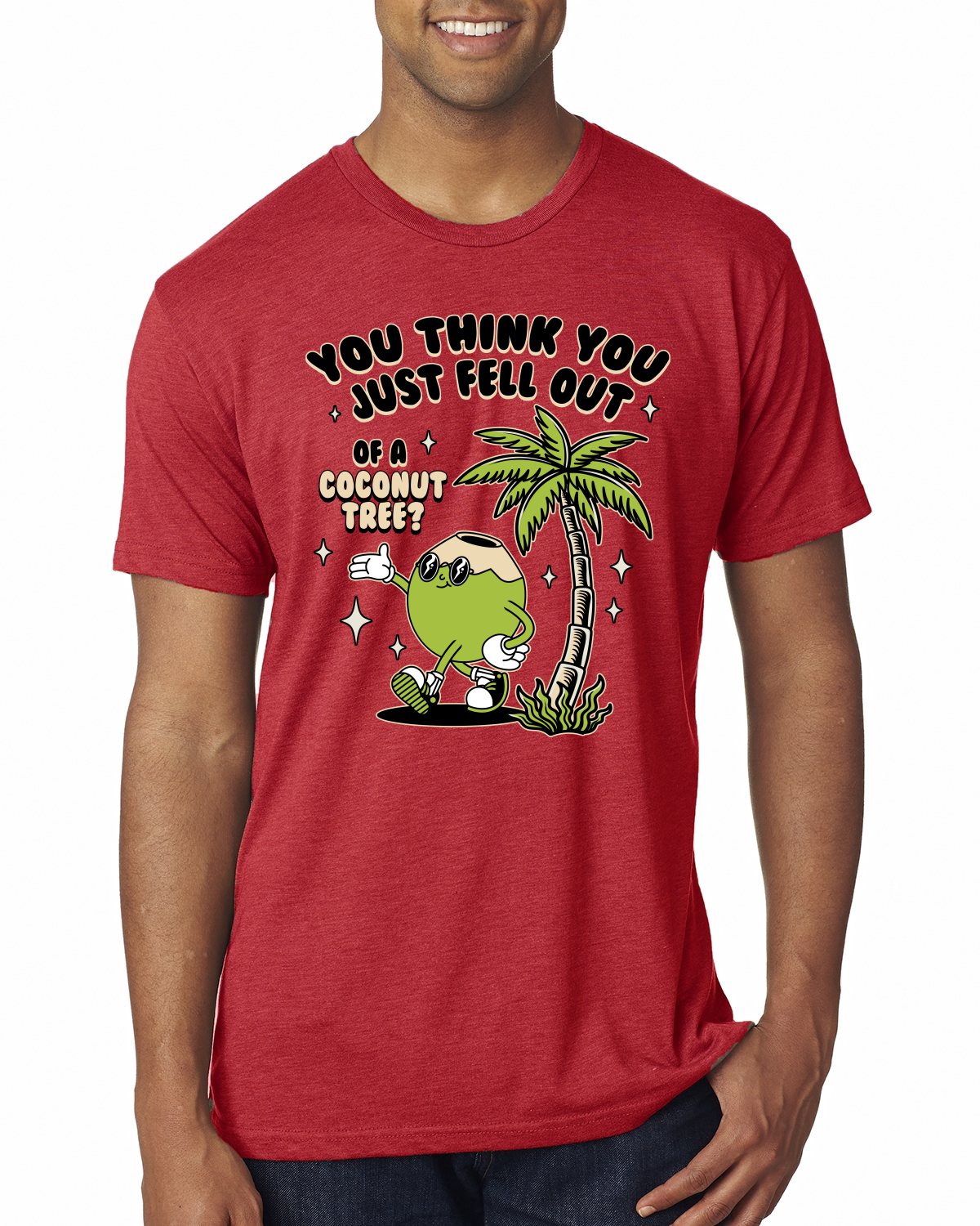 You Think You Just Fell Out of a Coconut Tree Meme Funny Kamala Premium T-Shirt - Picture 6 of 8