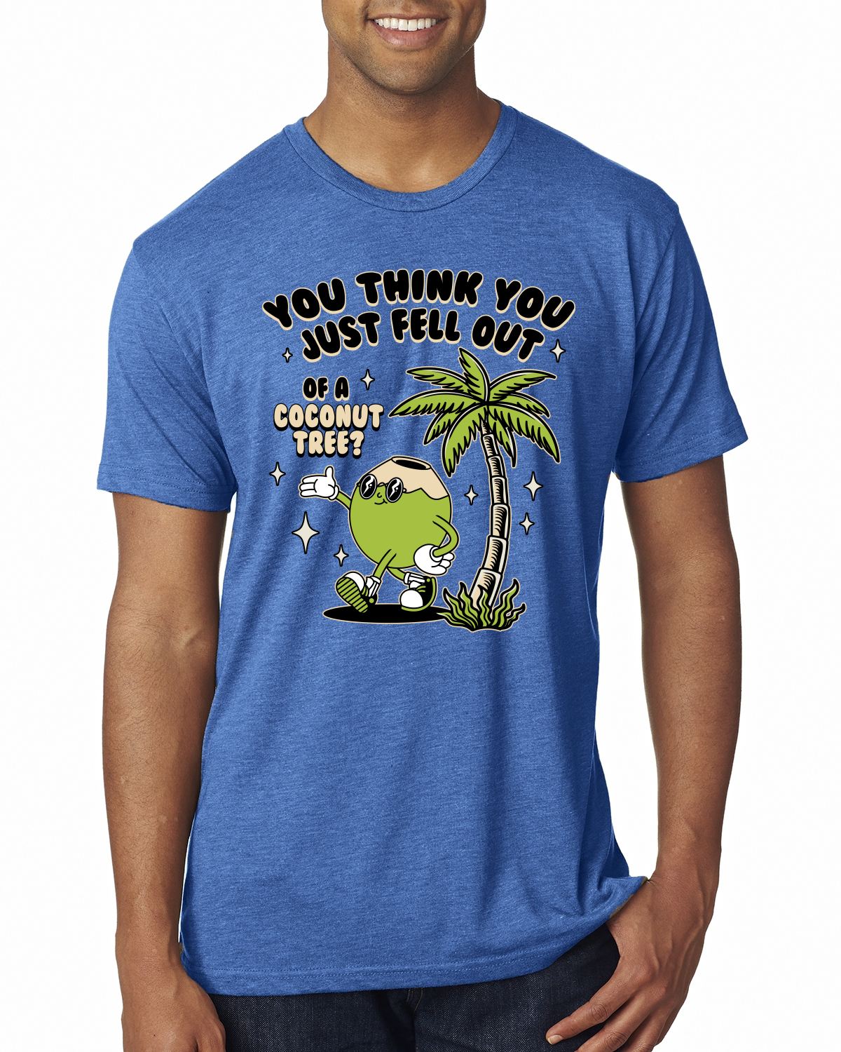 You Think You Just Fell Out of a Coconut Tree Meme Funny Kamala Premium T-Shirt - Picture 7 of 8