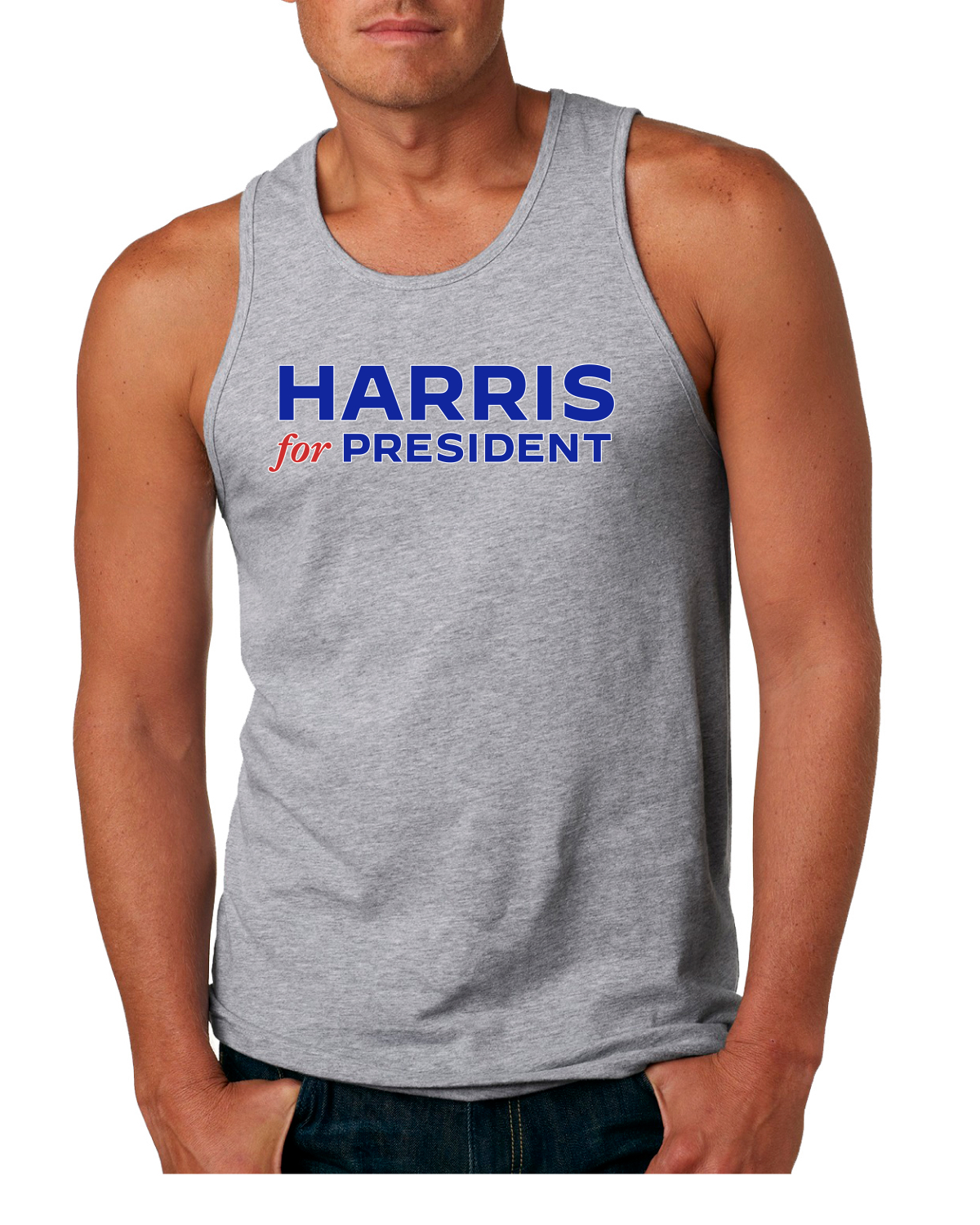 Harris for President 2024 klassisches USA Wahlkampf Logo Herren Tank Top - Bild 4 von 7
