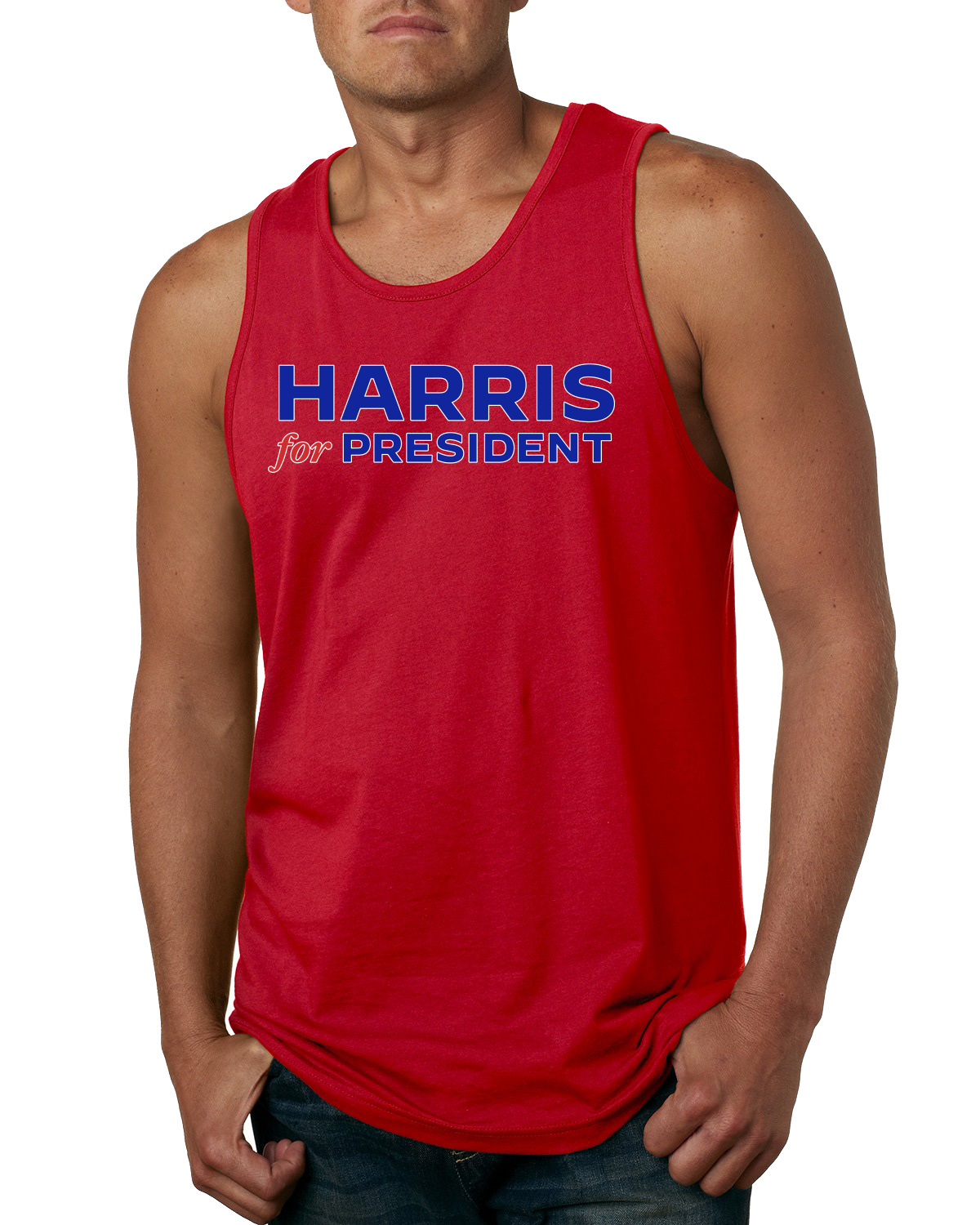 Harris for President 2024 klassisches USA Wahlkampf Logo Herren Tank Top - Bild 6 von 7