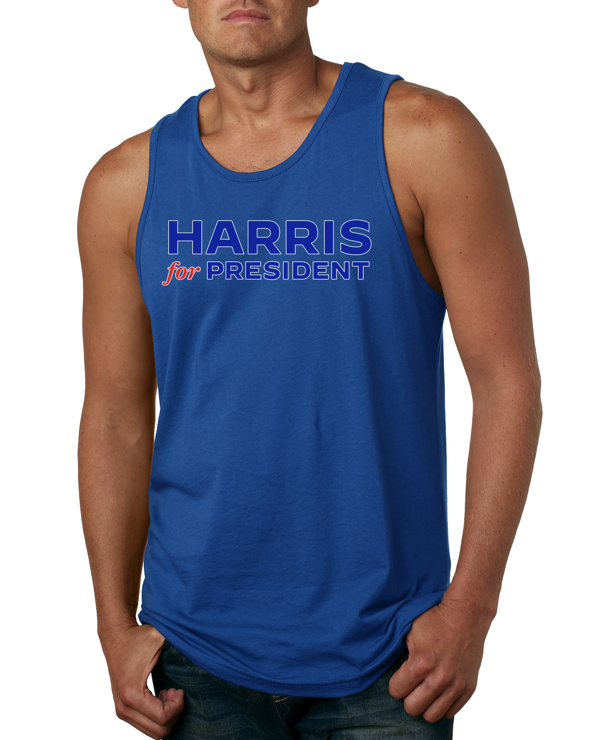 Harris for President 2024 klassisches USA Wahlkampf Logo Herren Tank Top - Bild 7 von 7