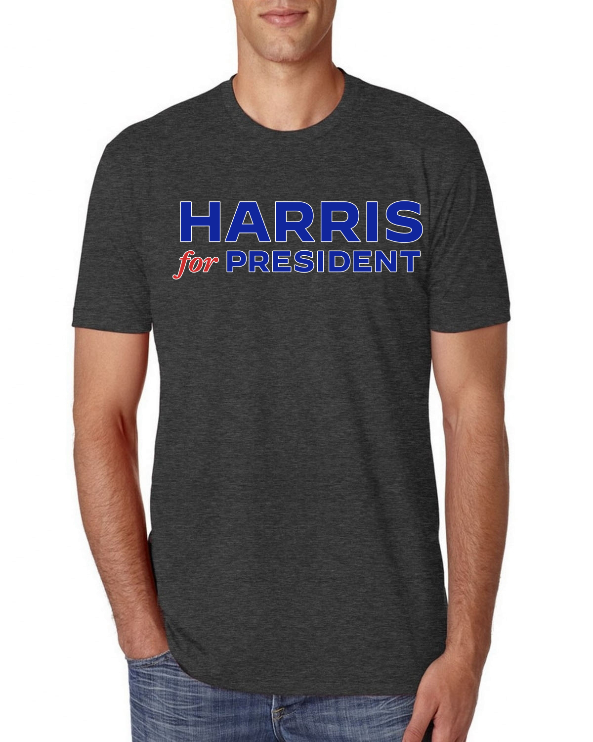Harris for President 2024 klassisches USA Wahlkampf Logo Premium T-Shirt - Bild 4 von 8