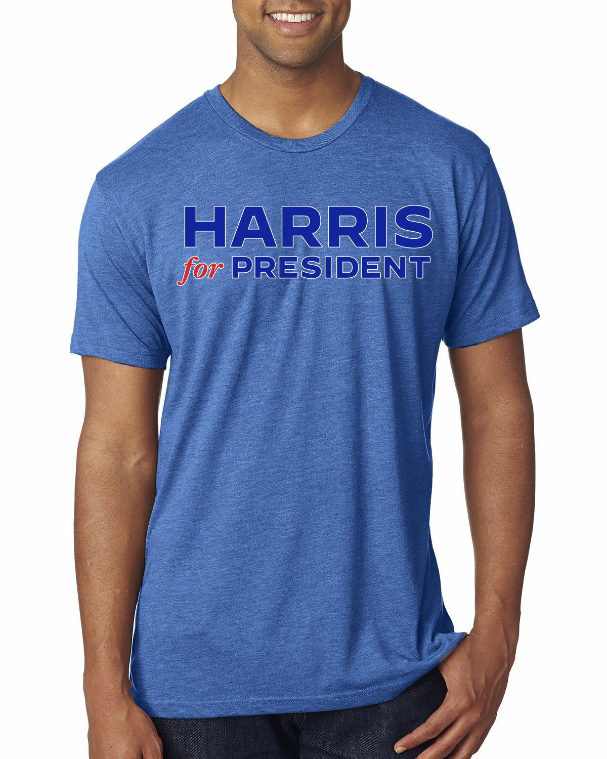 Harris for President 2024 klassisches USA Wahlkampf Logo Premium T-Shirt - Bild 7 von 8