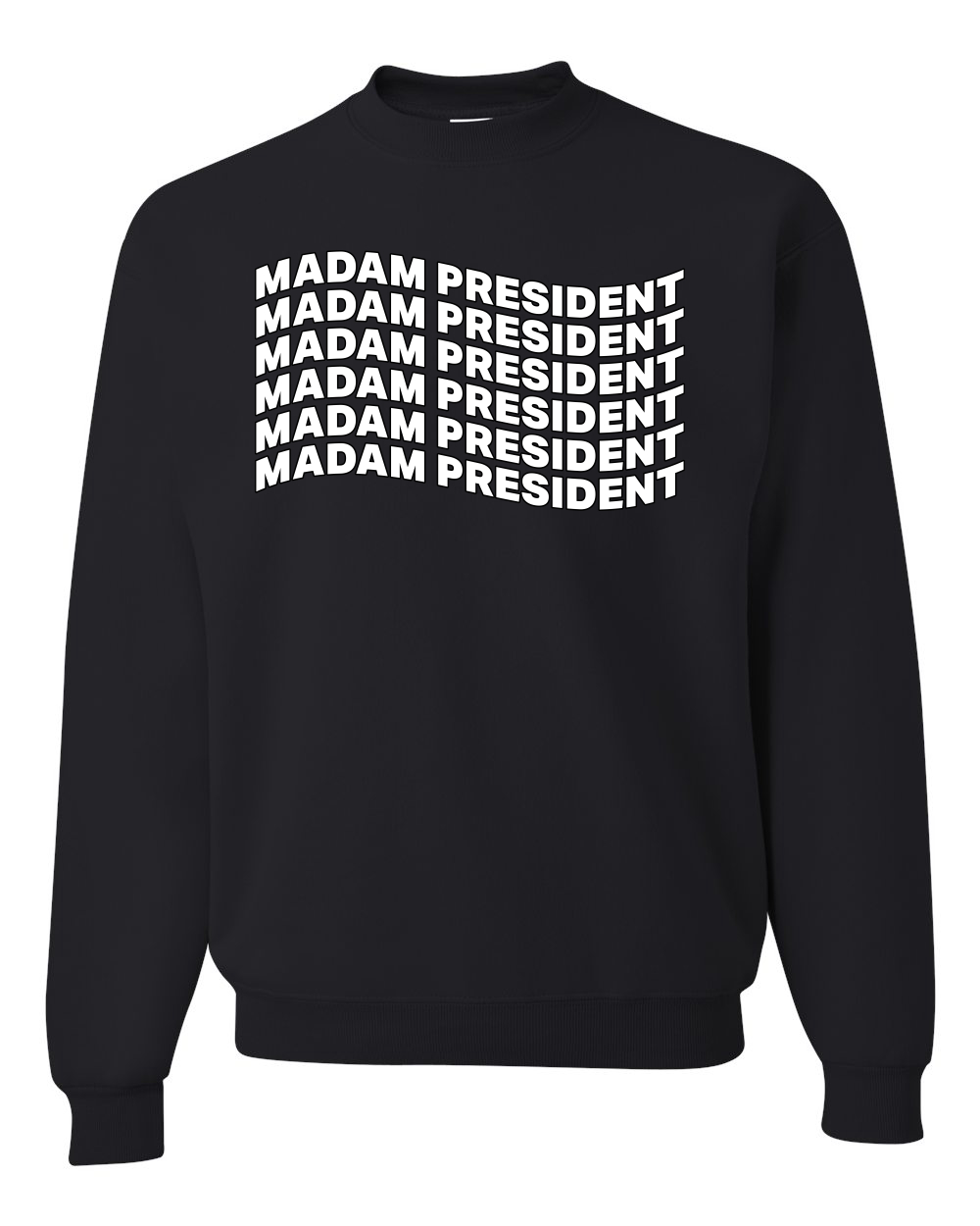 Sudadera cuello redondo Madam President Kamala Harris President 2024 USA Election - Imagen 3 de 12