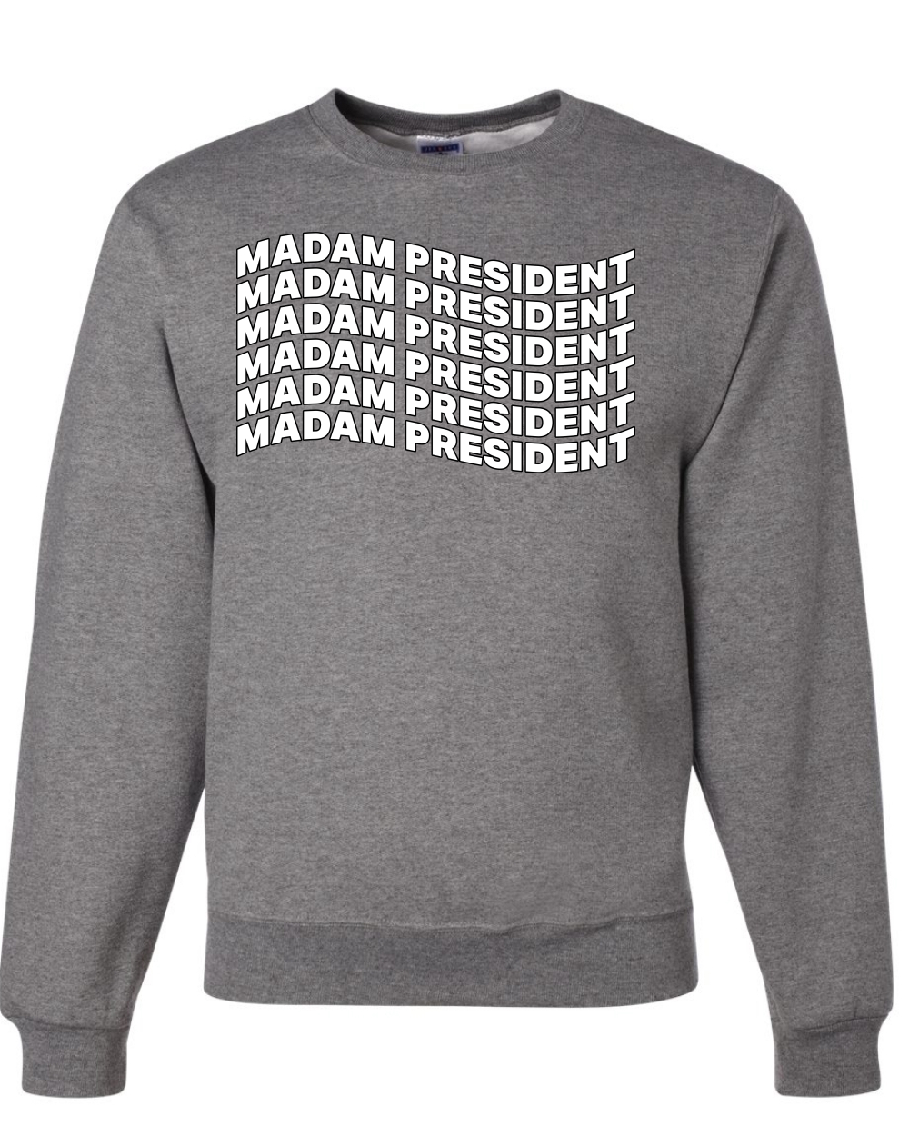 Sudadera cuello redondo Madam President Kamala Harris President 2024 USA Election - Imagen 4 de 12