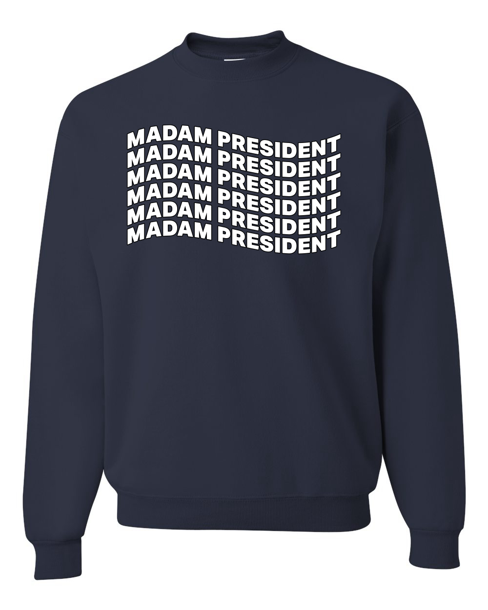 Sudadera cuello redondo Madam President Kamala Harris President 2024 USA Election - Imagen 6 de 12
