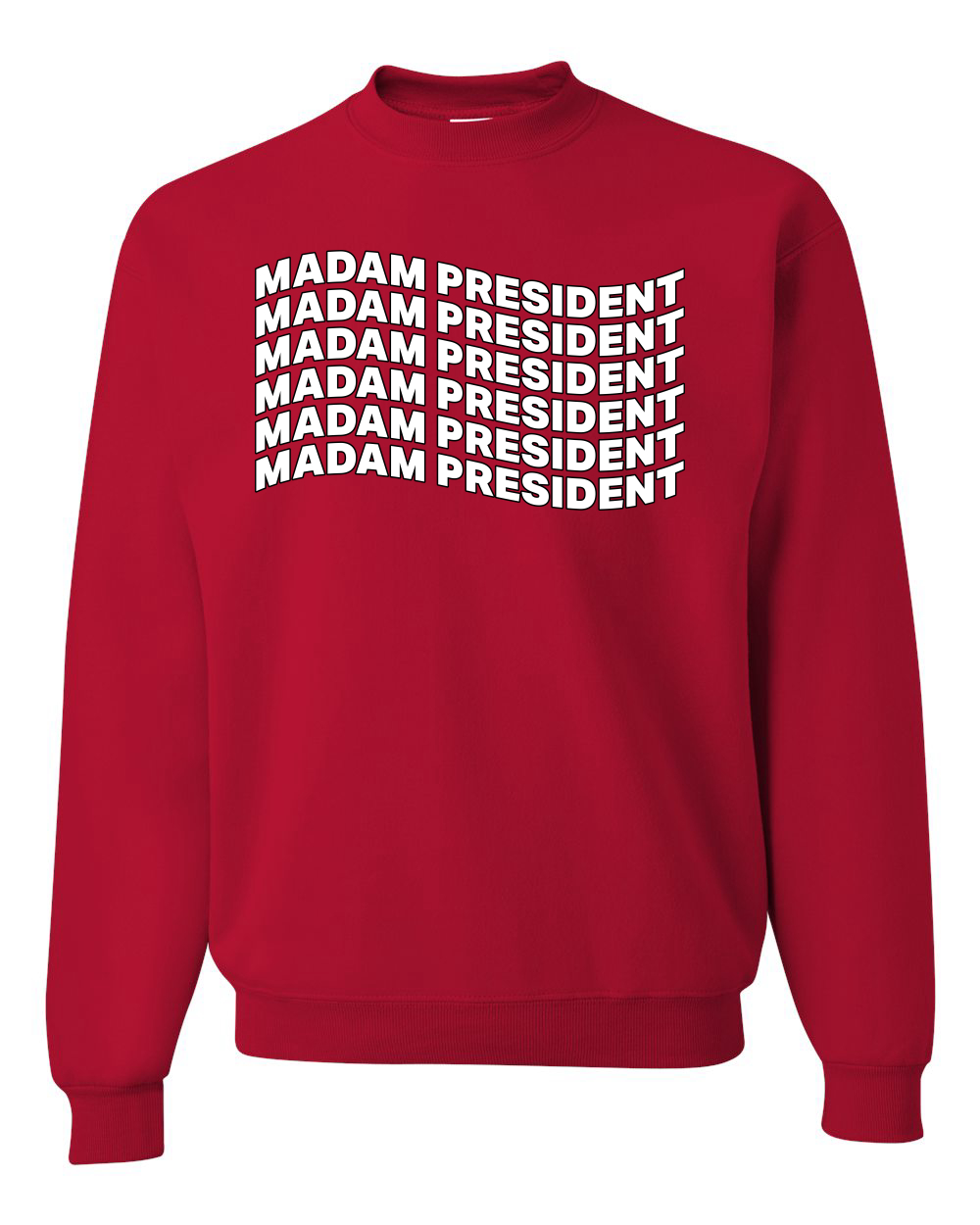 Sudadera cuello redondo Madam President Kamala Harris President 2024 USA Election - Imagen 7 de 12