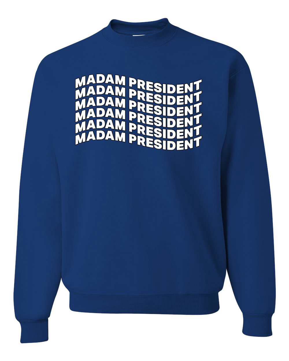 Sudadera cuello redondo Madam President Kamala Harris President 2024 USA Election - Imagen 8 de 12