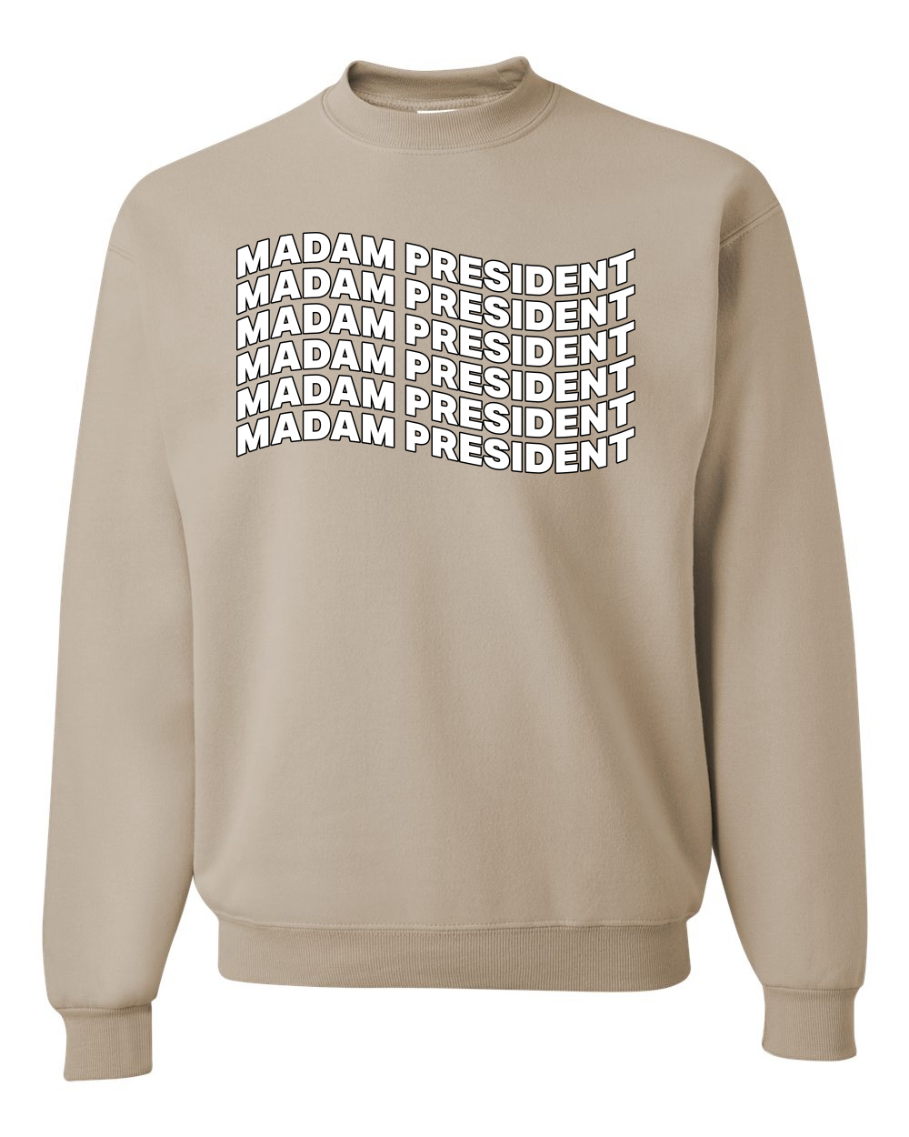Sudadera cuello redondo Madam President Kamala Harris President 2024 USA Election - Imagen 12 de 12