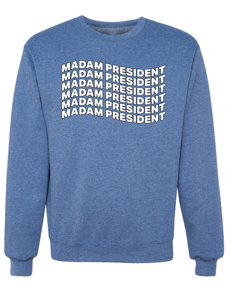Sudadera cuello redondo Madam President Kamala Harris President 2024 USA Election - Imagen 9 de 12