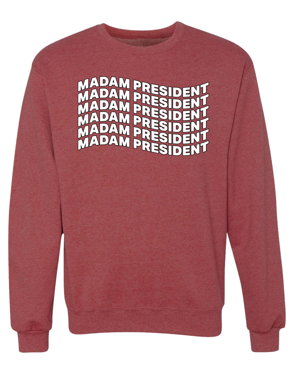 Sudadera cuello redondo Madam President Kamala Harris President 2024 USA Election - Imagen 11 de 12