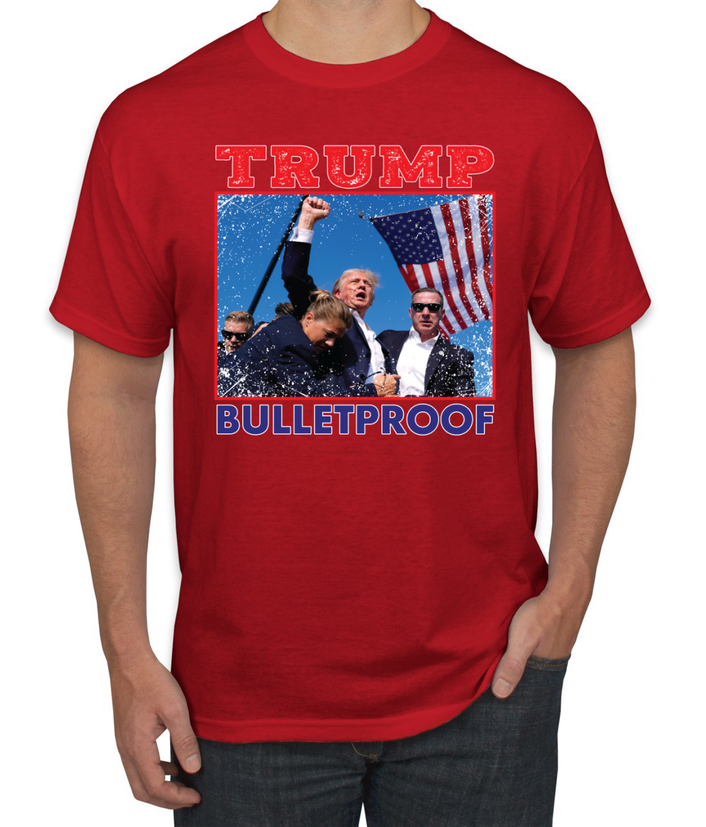 Camiseta Trump Bulletproof Make America Great Again Assassination Attent - Imagen 7 de 14
