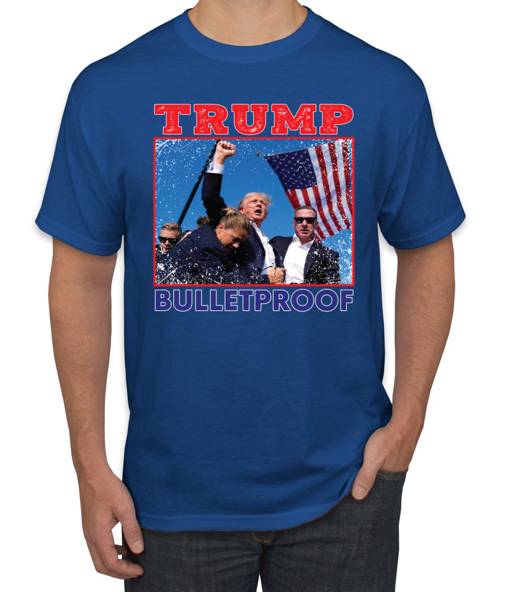 Camiseta Trump Bulletproof Make America Great Again Assassination Attent - Imagen 8 de 14