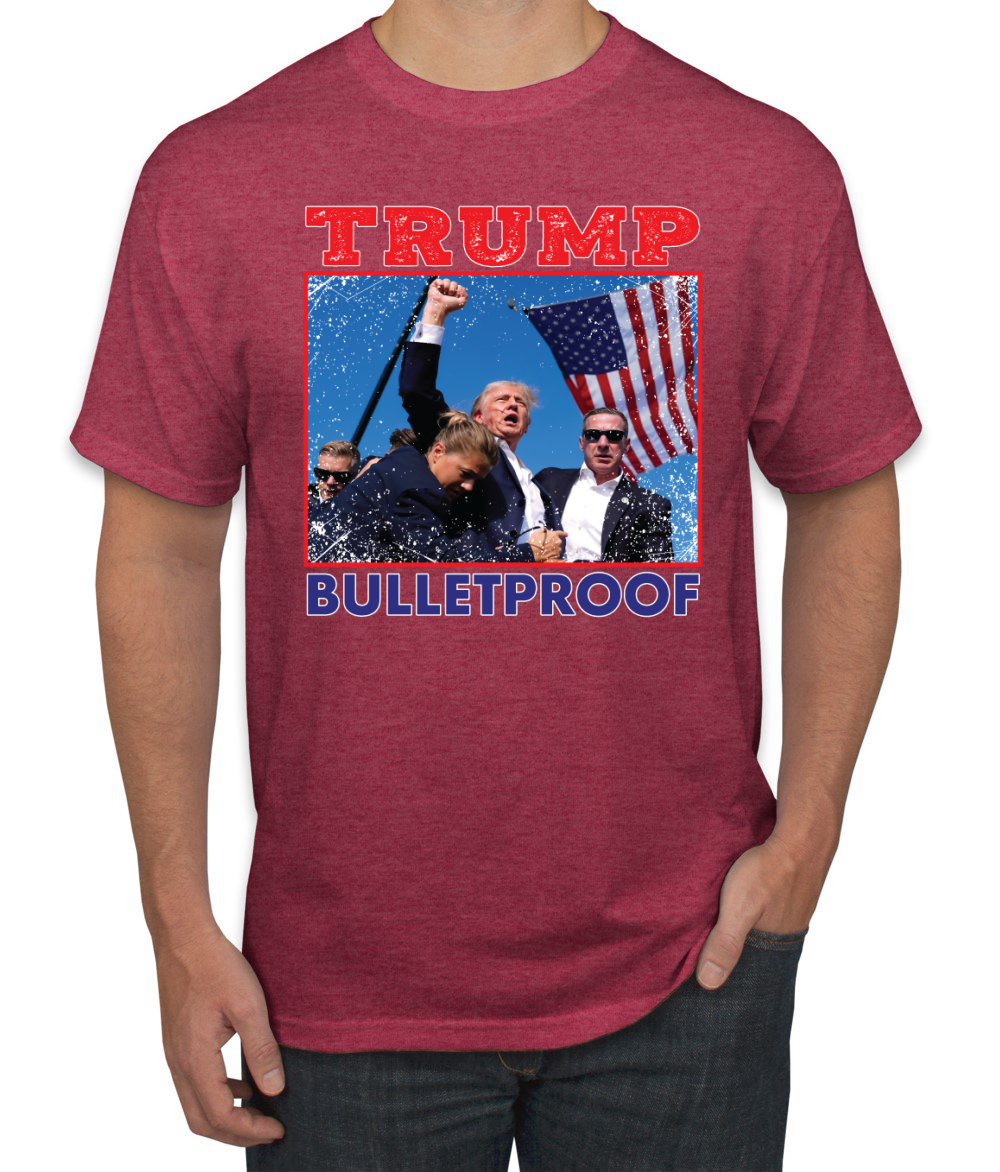 Camiseta Trump Bulletproof Make America Great Again Assassination Attent - Imagen 11 de 14