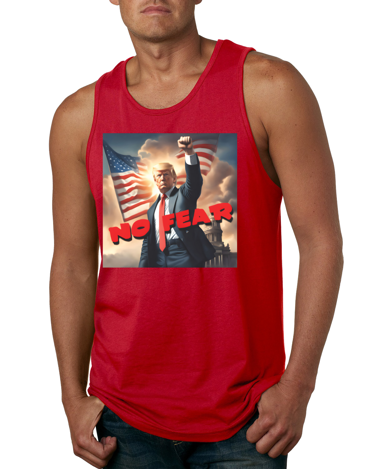 Camiseta sin mangas No Fear Trump 2024 MAGA Election Victory Puño Bomba para hombre - Imagen 6 de 7
