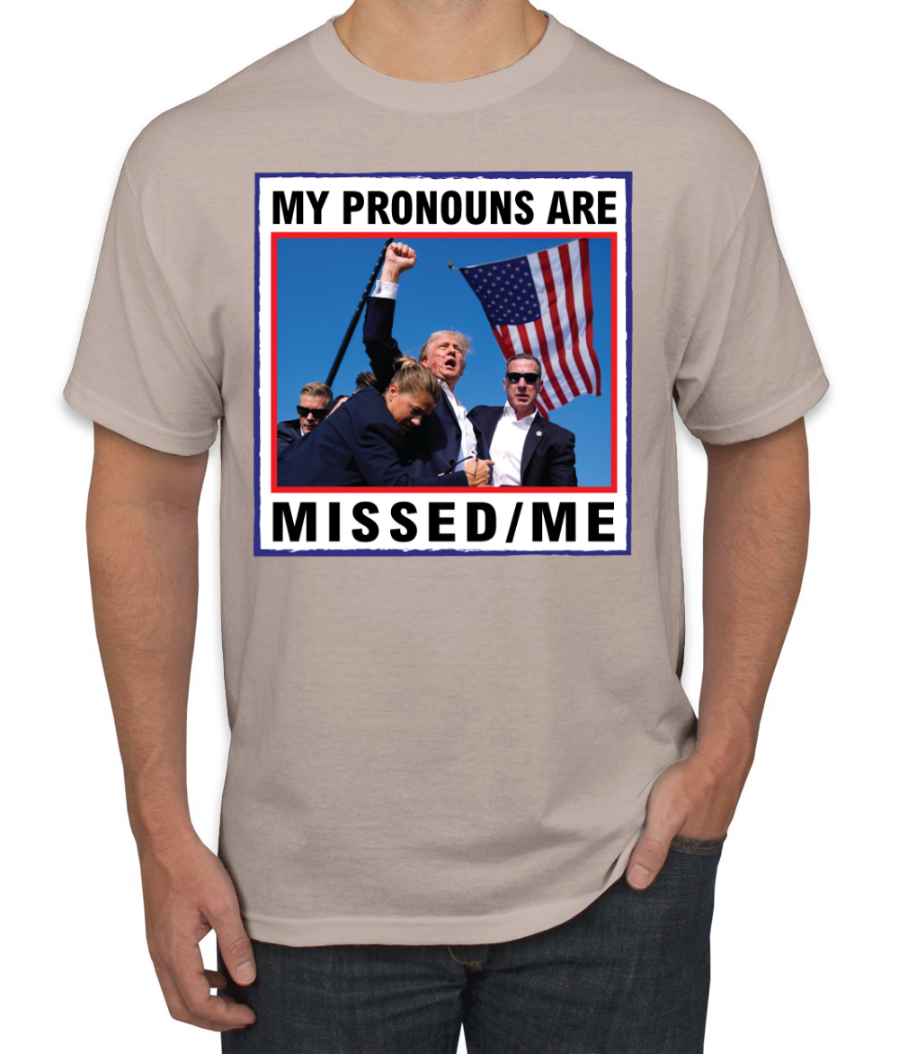 Camiseta My Pronouns are Missed Me Funny MAGA Fist Pump Trump 2024 - Imagen 14 de 14
