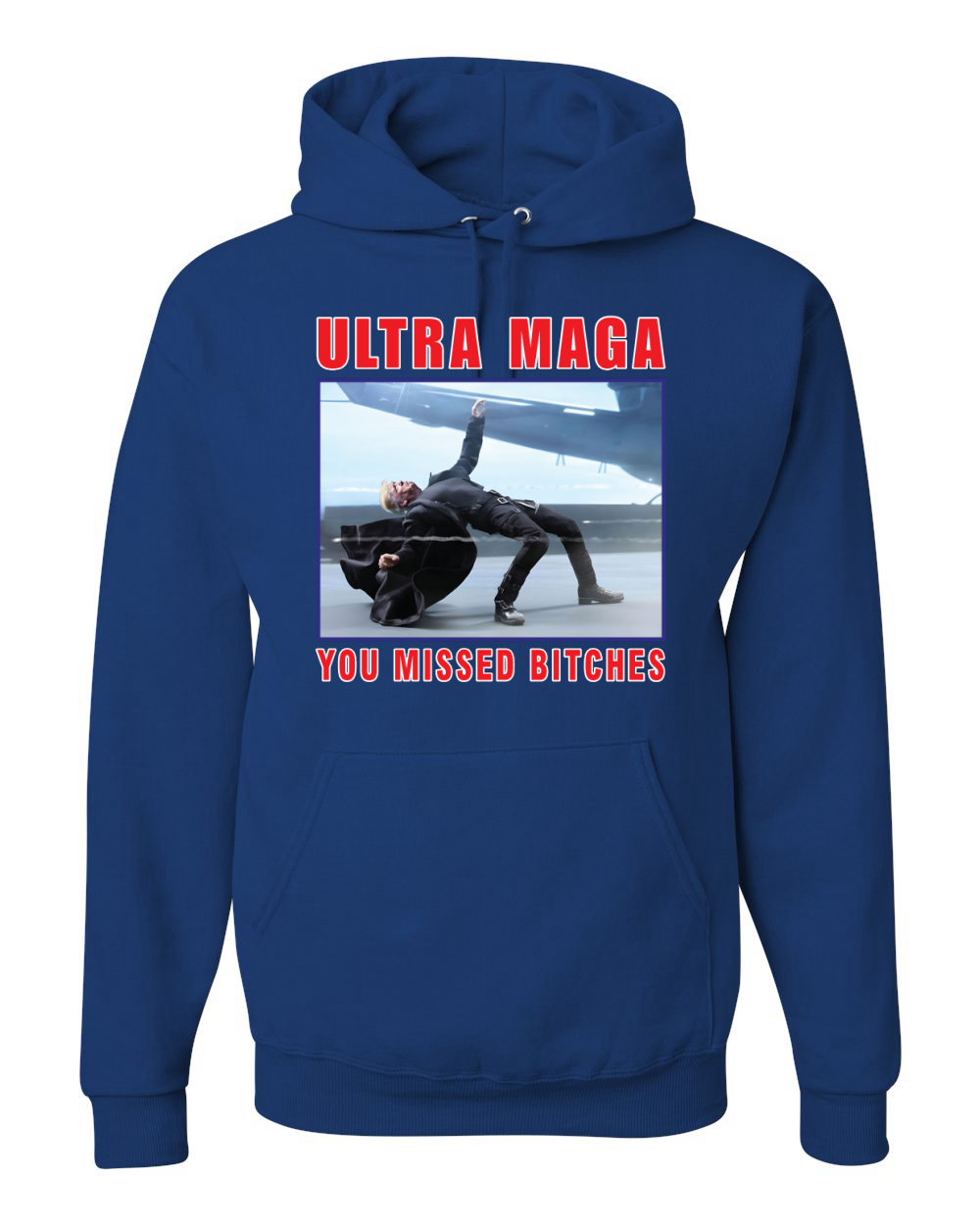 Ultra Maga You Missed Bitches Funny Donald Trump Bullet Hoodie Sweatshirt - Picture 8 of 13