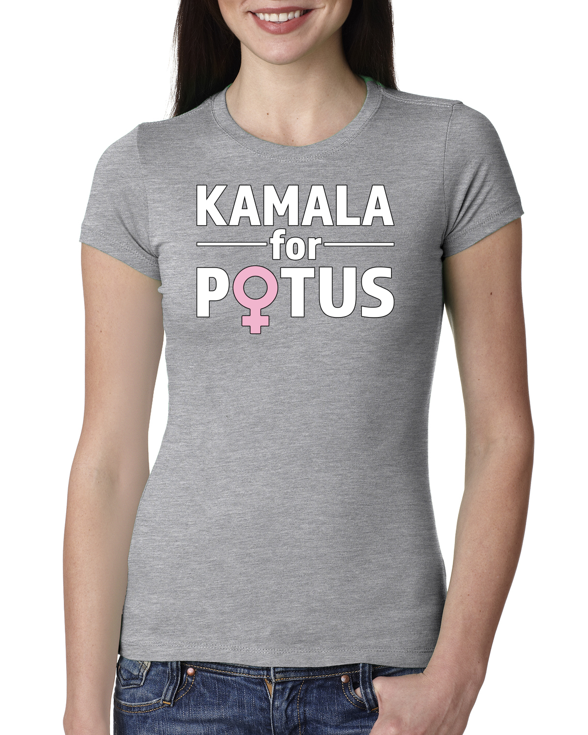 Kamala for POTUS 2024 Madam President Harris Womens Junior Tee - Picture 4 of 7