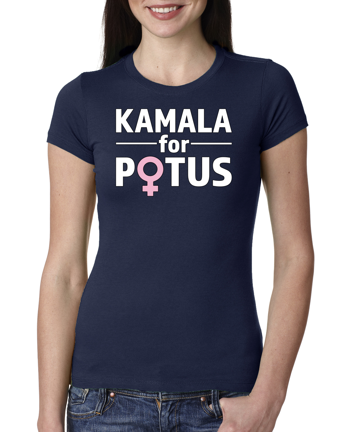 Kamala for POTUS 2024 Madam President Harris Womens Junior Tee - Picture 5 of 7