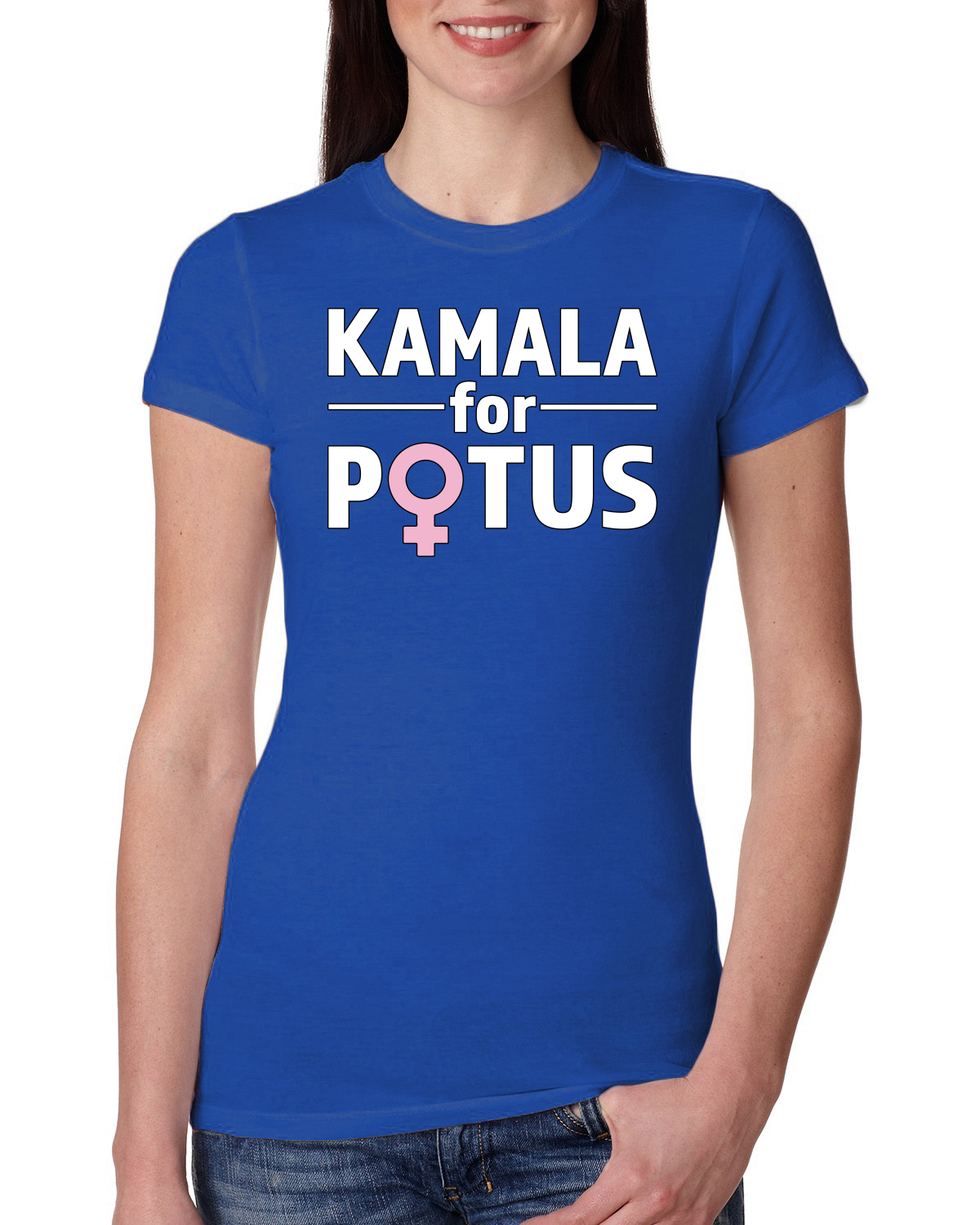 Kamala for POTUS 2024 Madam President Harris Womens Junior Tee - Picture 7 of 7