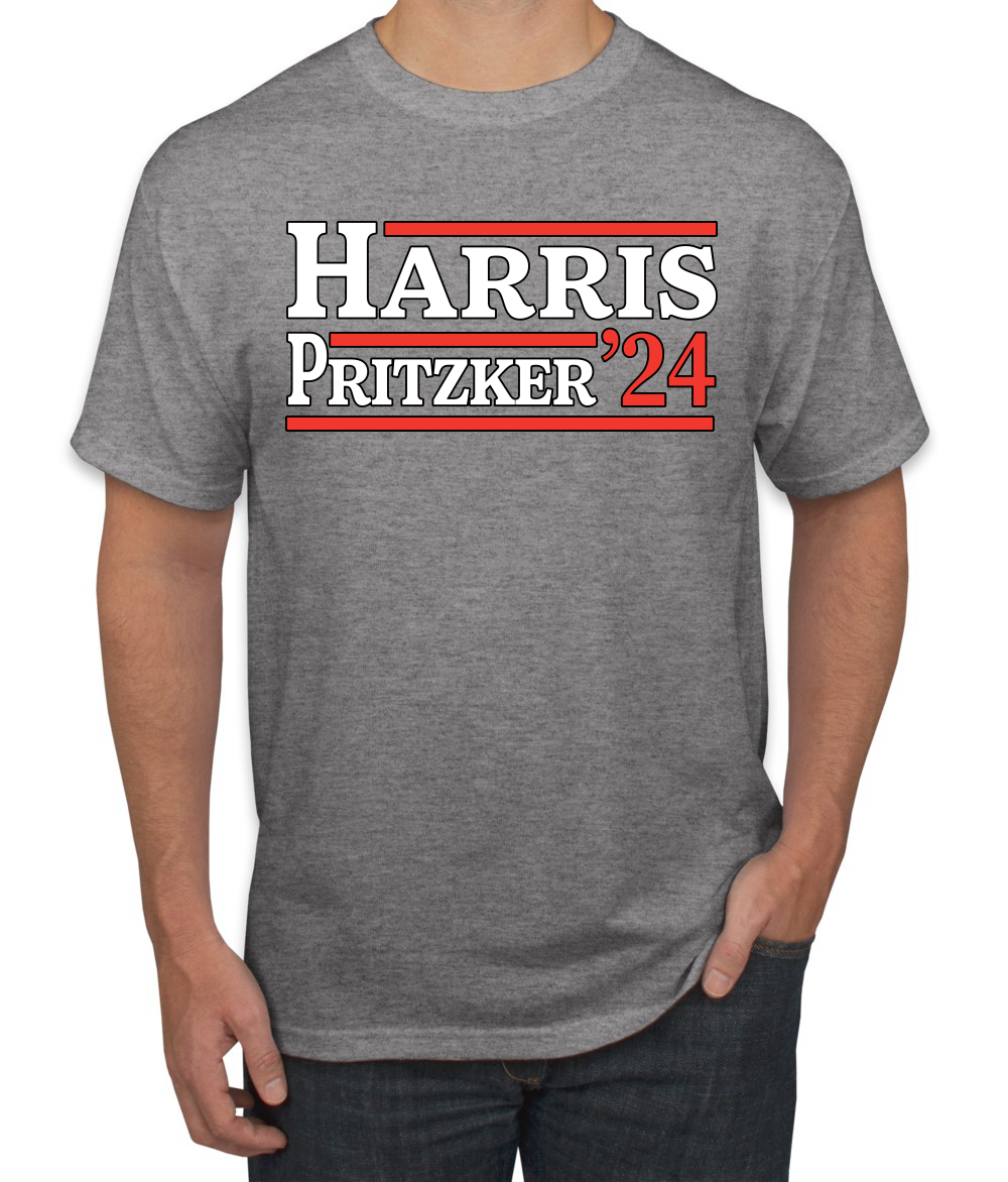 Kamala Harris JD Pritzker 2024 Democrat VP Vice President USA T-Shirt - Picture 4 of 14