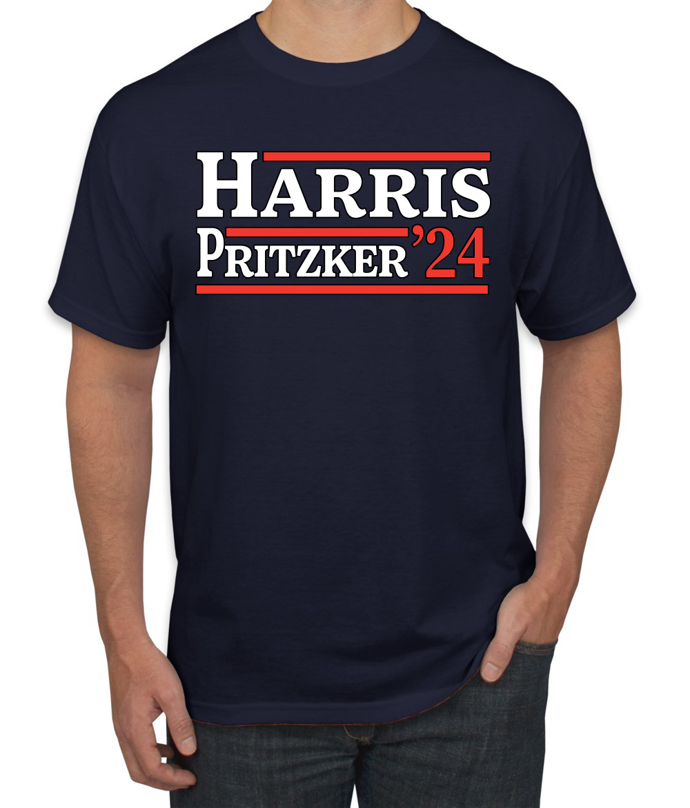 Kamala Harris JD Pritzker 2024 Democrat VP Vice President USA T-Shirt - Picture 6 of 14