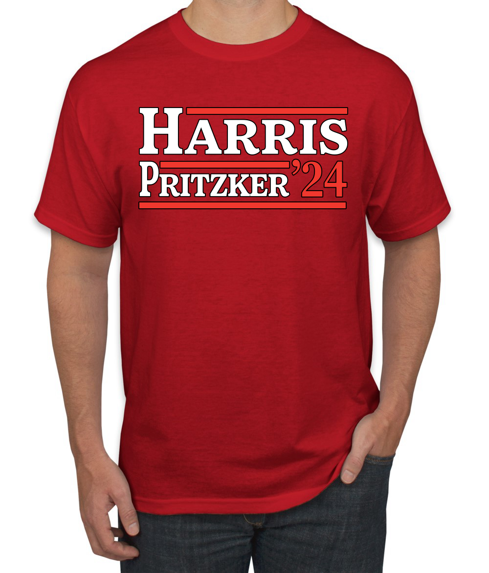 Kamala Harris JD Pritzker 2024 Democrat VP Vice President USA T-Shirt - Picture 7 of 14