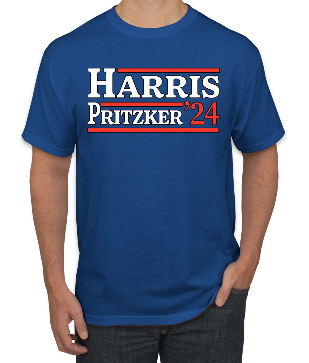 Kamala Harris JD Pritzker 2024 Democrat VP Vice President USA T-Shirt - Picture 8 of 14