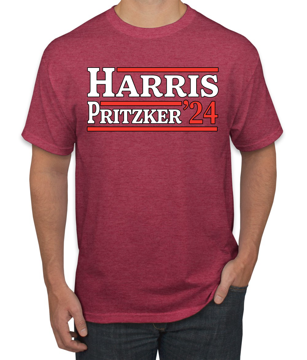 Kamala Harris JD Pritzker 2024 Democrat VP Vice President USA T-Shirt - Picture 11 of 14