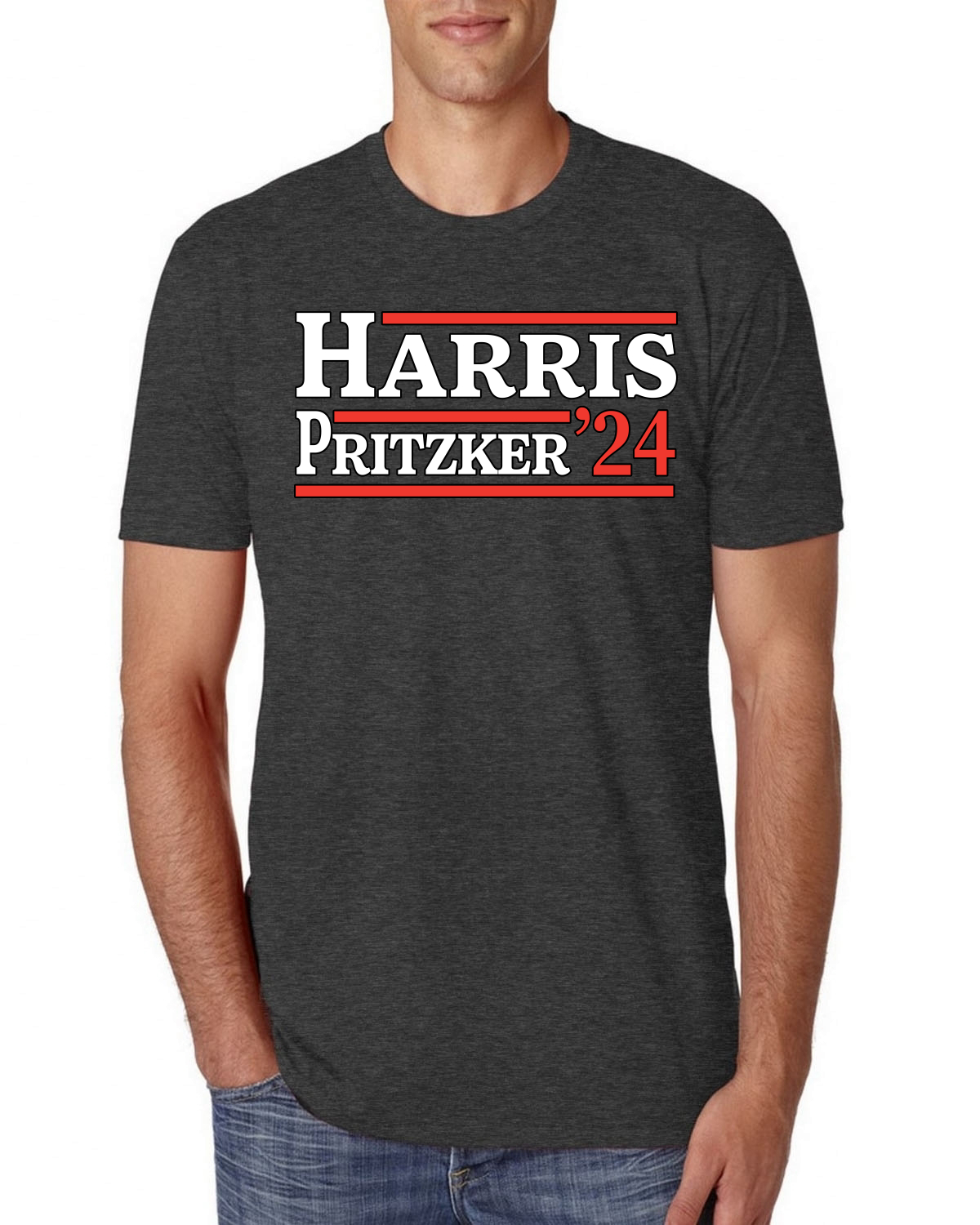T-Shirt Kamala Harris JD Pritzker 2024 Demokrat VP Vice President USA Premium - Bild 4 von 8