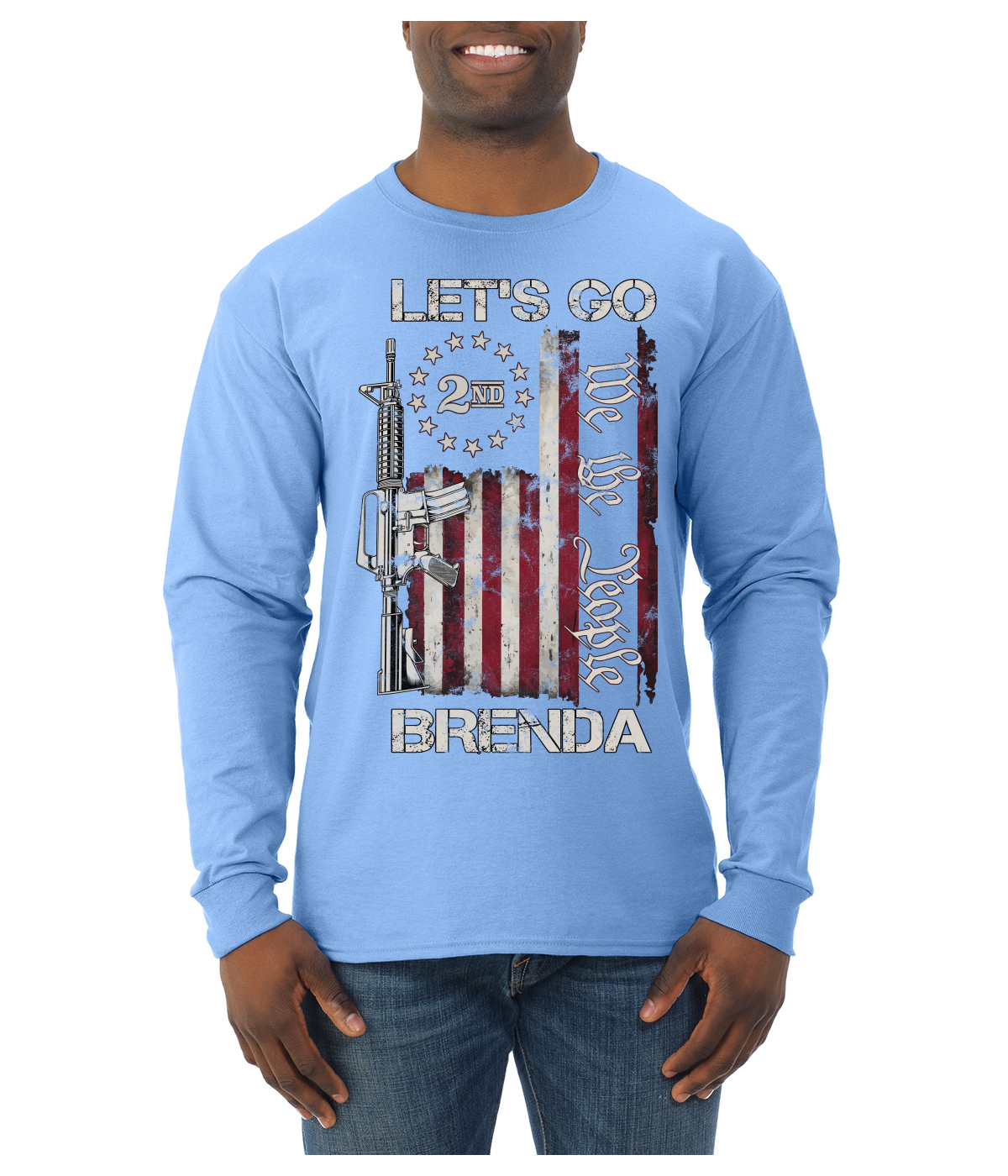 Let's Go Brenda 2nd Amendment We the People Herren Langarmshirt - Bild 11 von 11