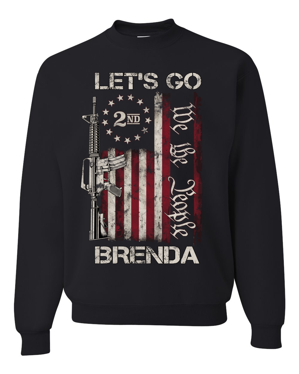 Sudadera Let's Go Brenda 2nd Amendment We the People Unisex Cuello Redondo - Imagen 3 de 12