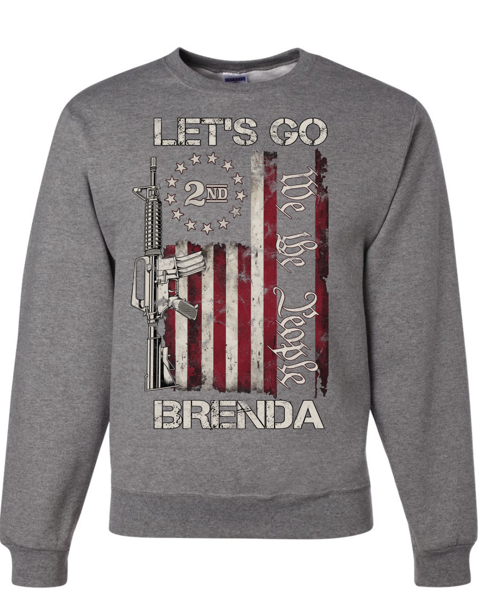 Sudadera Let's Go Brenda 2nd Amendment We the People Unisex Cuello Redondo - Imagen 4 de 12
