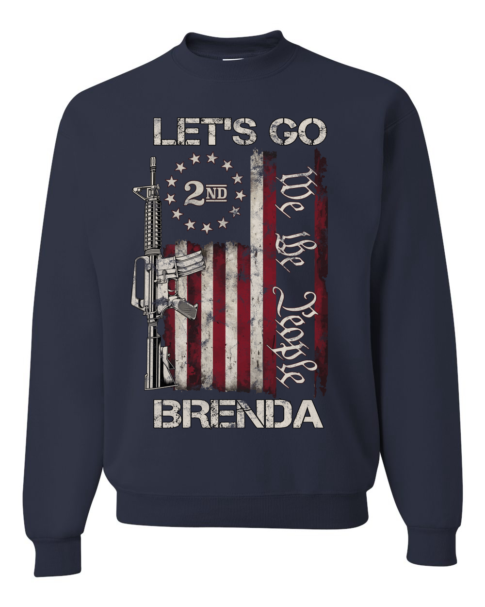 Sudadera Let's Go Brenda 2nd Amendment We the People Unisex Cuello Redondo - Imagen 6 de 12