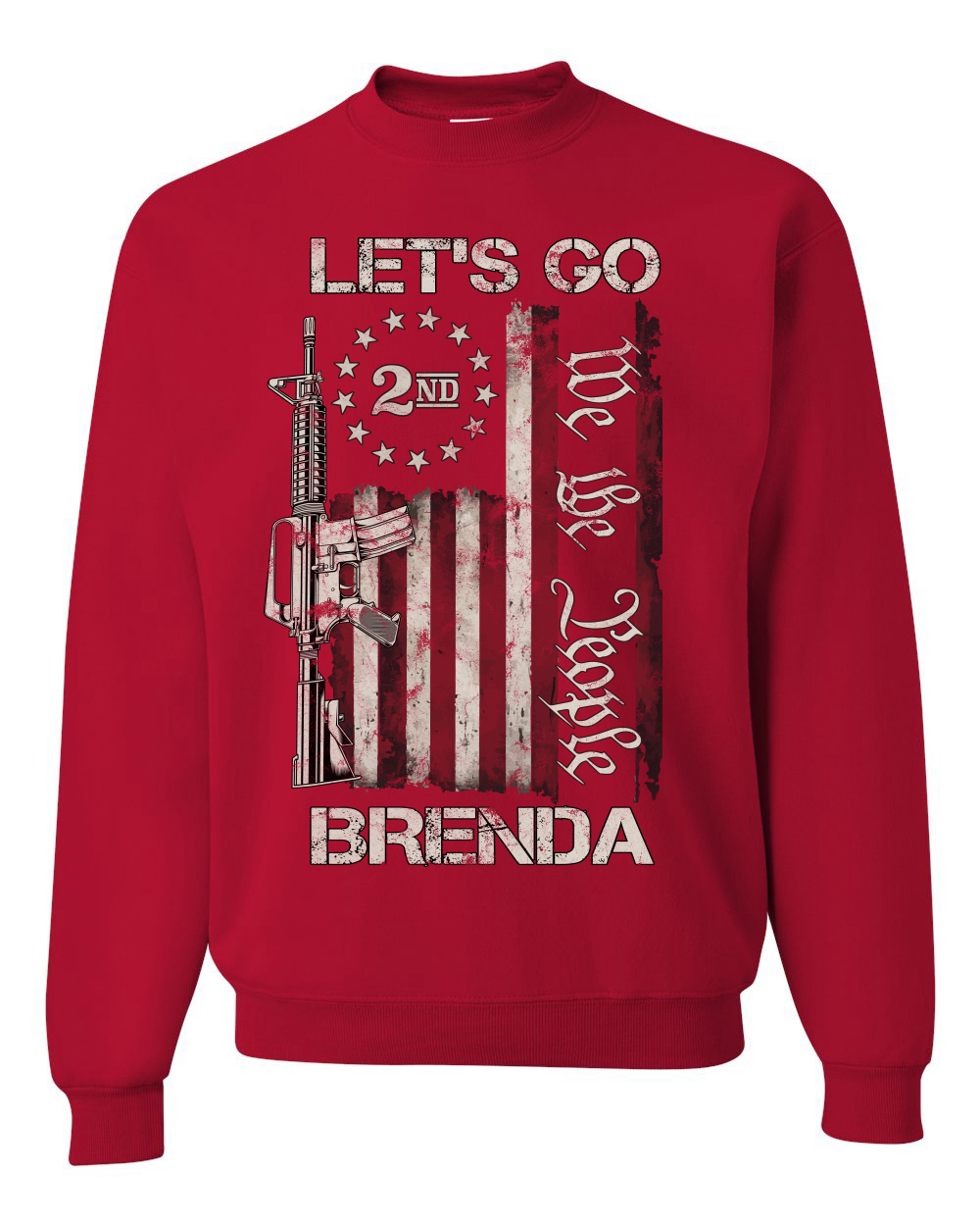Sudadera Let's Go Brenda 2nd Amendment We the People Unisex Cuello Redondo - Imagen 7 de 12
