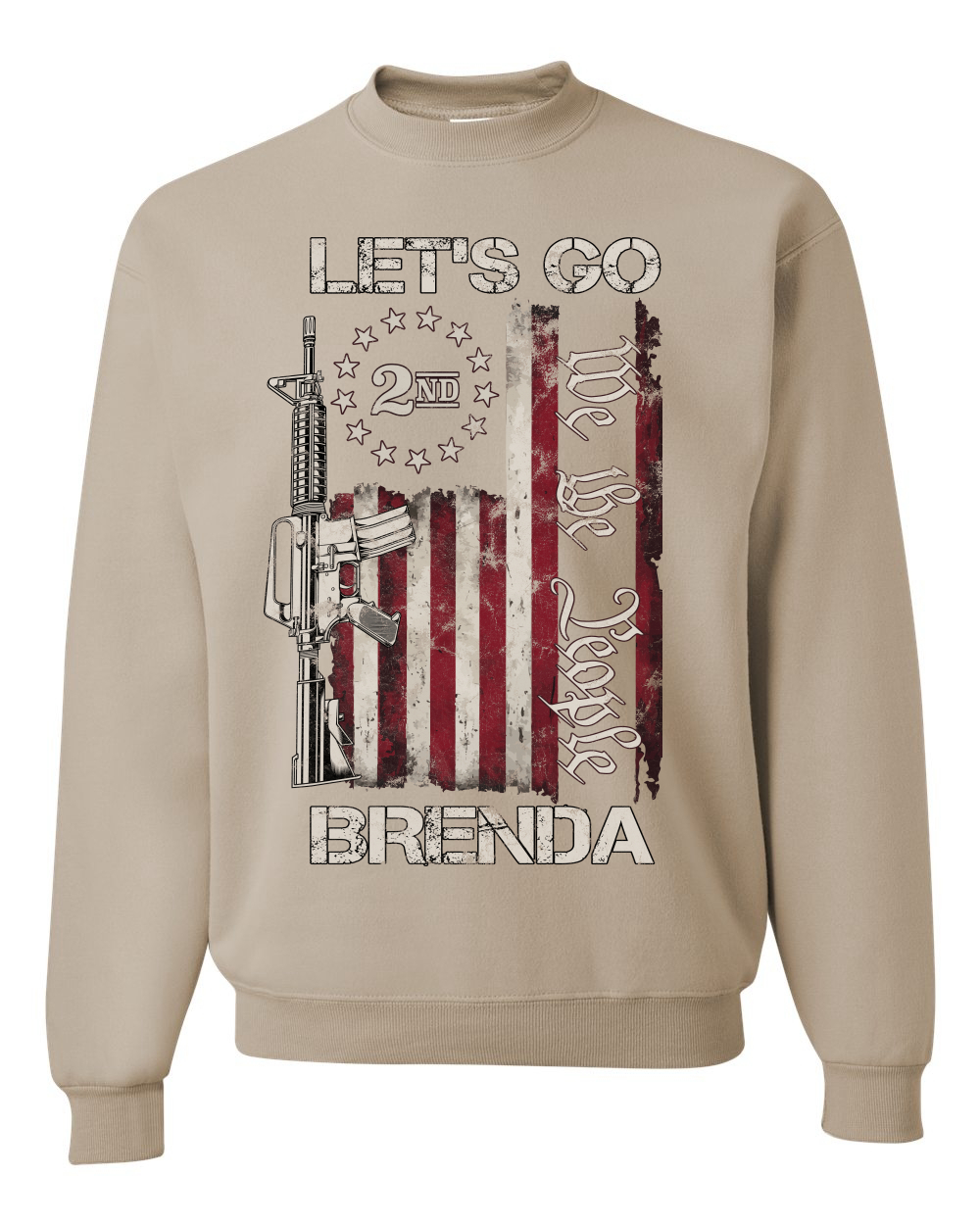 Sudadera Let's Go Brenda 2nd Amendment We the People Unisex Cuello Redondo - Imagen 12 de 12