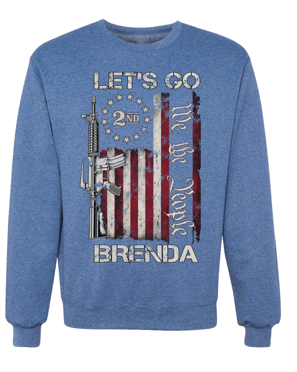 Sudadera Let's Go Brenda 2nd Amendment We the People Unisex Cuello Redondo - Imagen 9 de 12
