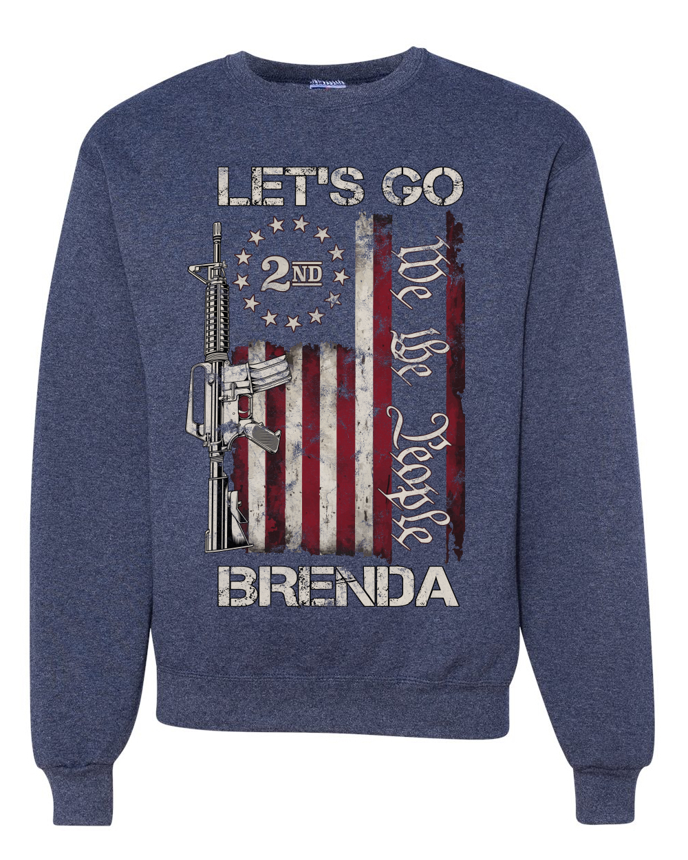Sudadera Let's Go Brenda 2nd Amendment We the People Unisex Cuello Redondo - Imagen 10 de 12