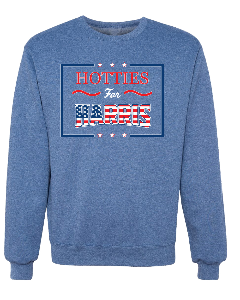 Hotties for Harris | Divertida sudadera de cuello redondo Stallion Kamala for President - Imagen 9 de 12