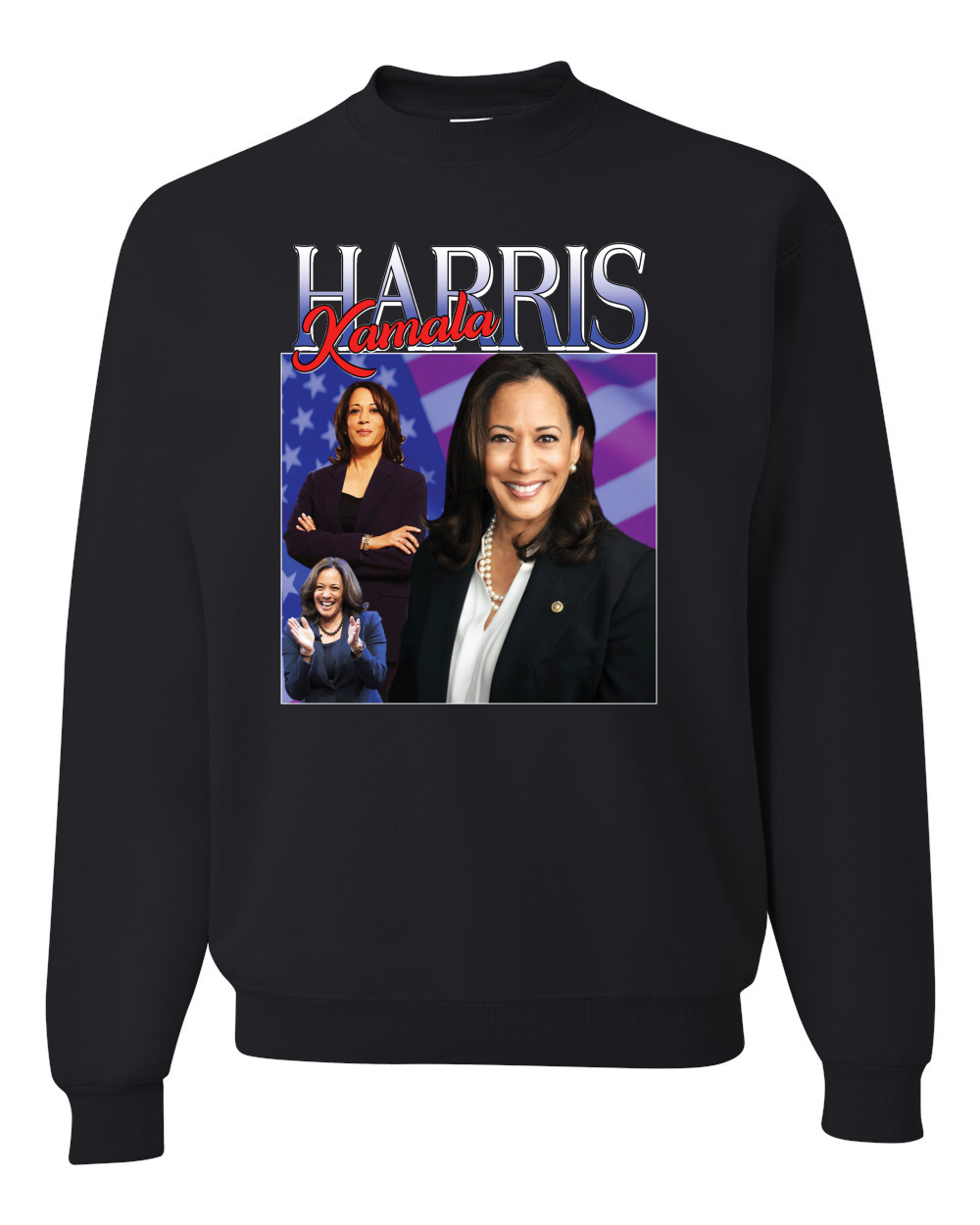 Sudadera cuello redondo Kamala Harris for President 2024 Portrait Pro Democrats - Imagen 3 de 12