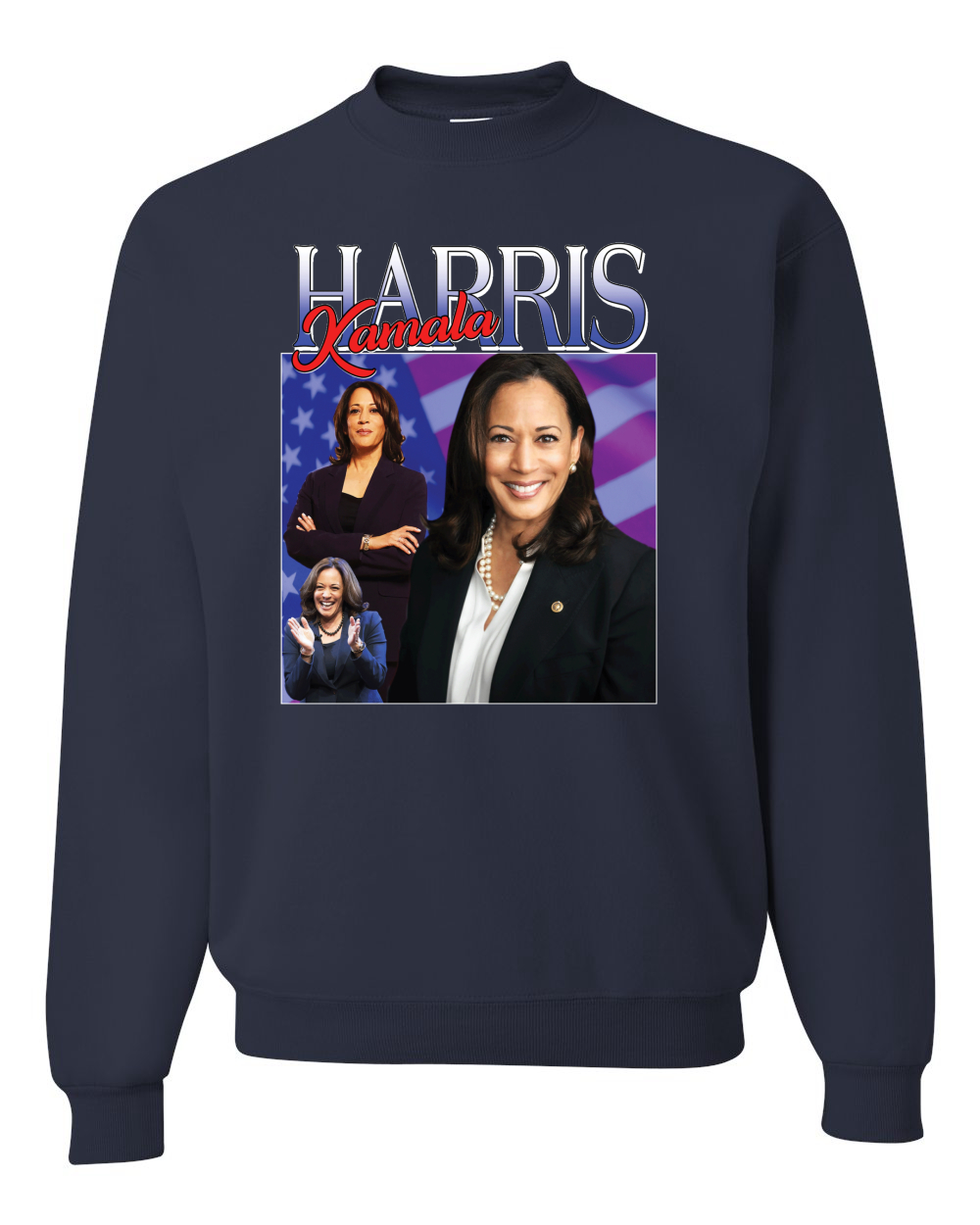Sudadera cuello redondo Kamala Harris for President 2024 Portrait Pro Democrats - Imagen 6 de 12