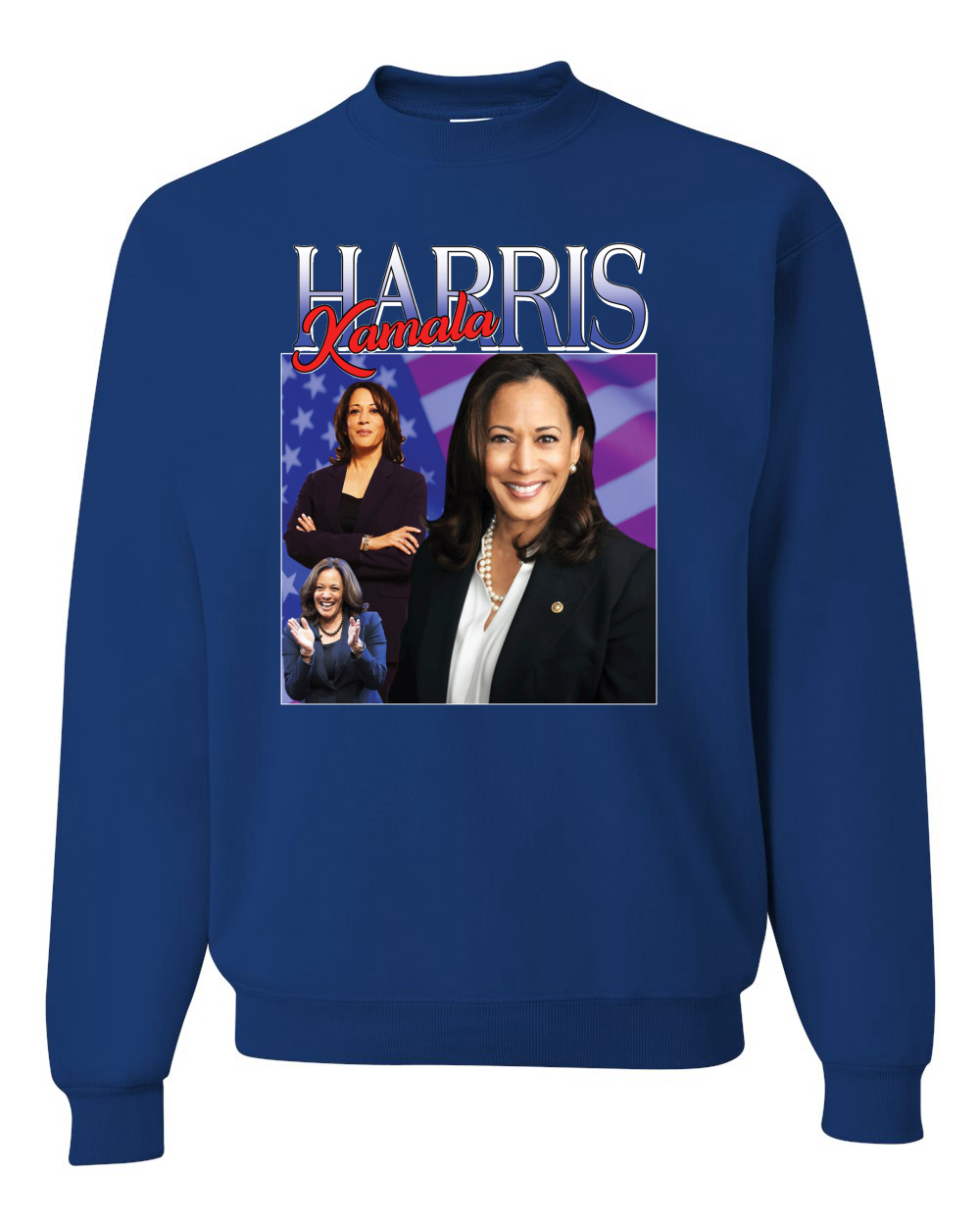 Sudadera cuello redondo Kamala Harris for President 2024 Portrait Pro Democrats - Imagen 8 de 12
