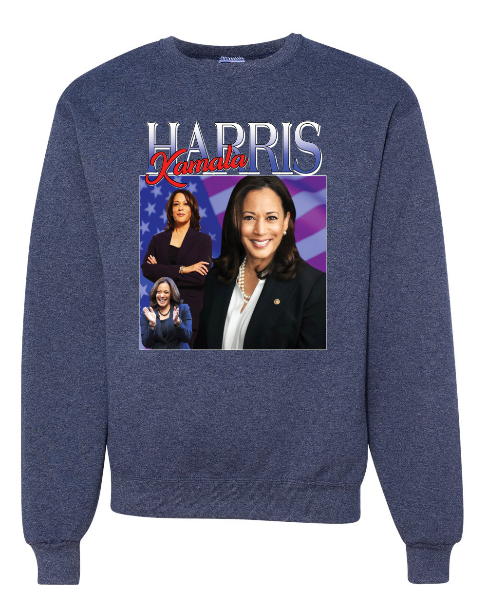 Sudadera cuello redondo Kamala Harris for President 2024 Portrait Pro Democrats - Imagen 10 de 12