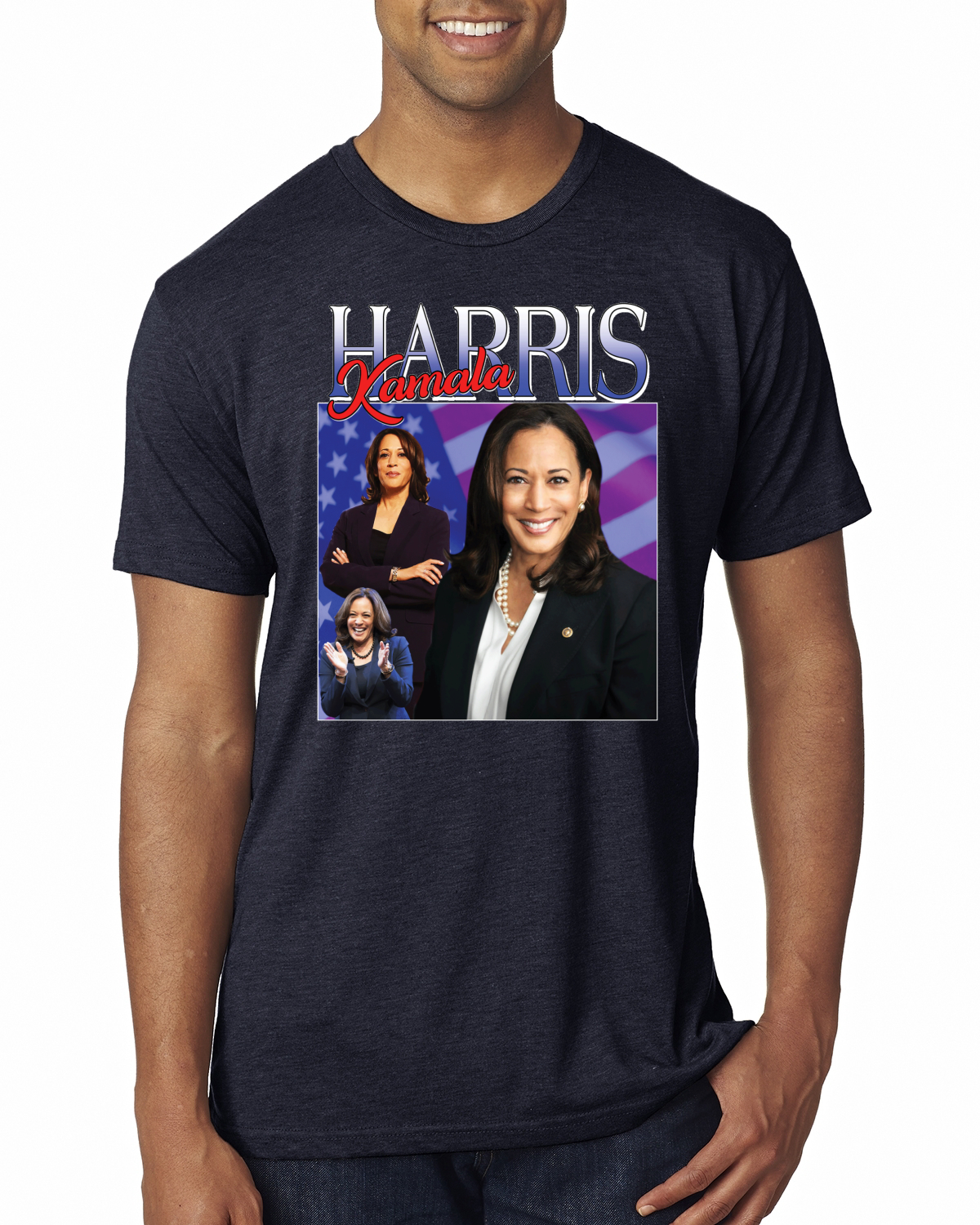 Camiseta Premium Kamala Harris for President 2024 Portrait Pro Democrats - Imagen 5 de 8