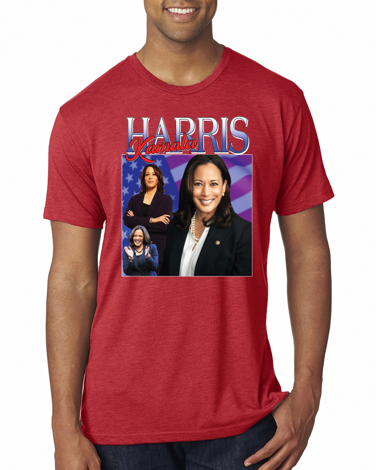 Camiseta Premium Kamala Harris for President 2024 Portrait Pro Democrats - Imagen 6 de 8